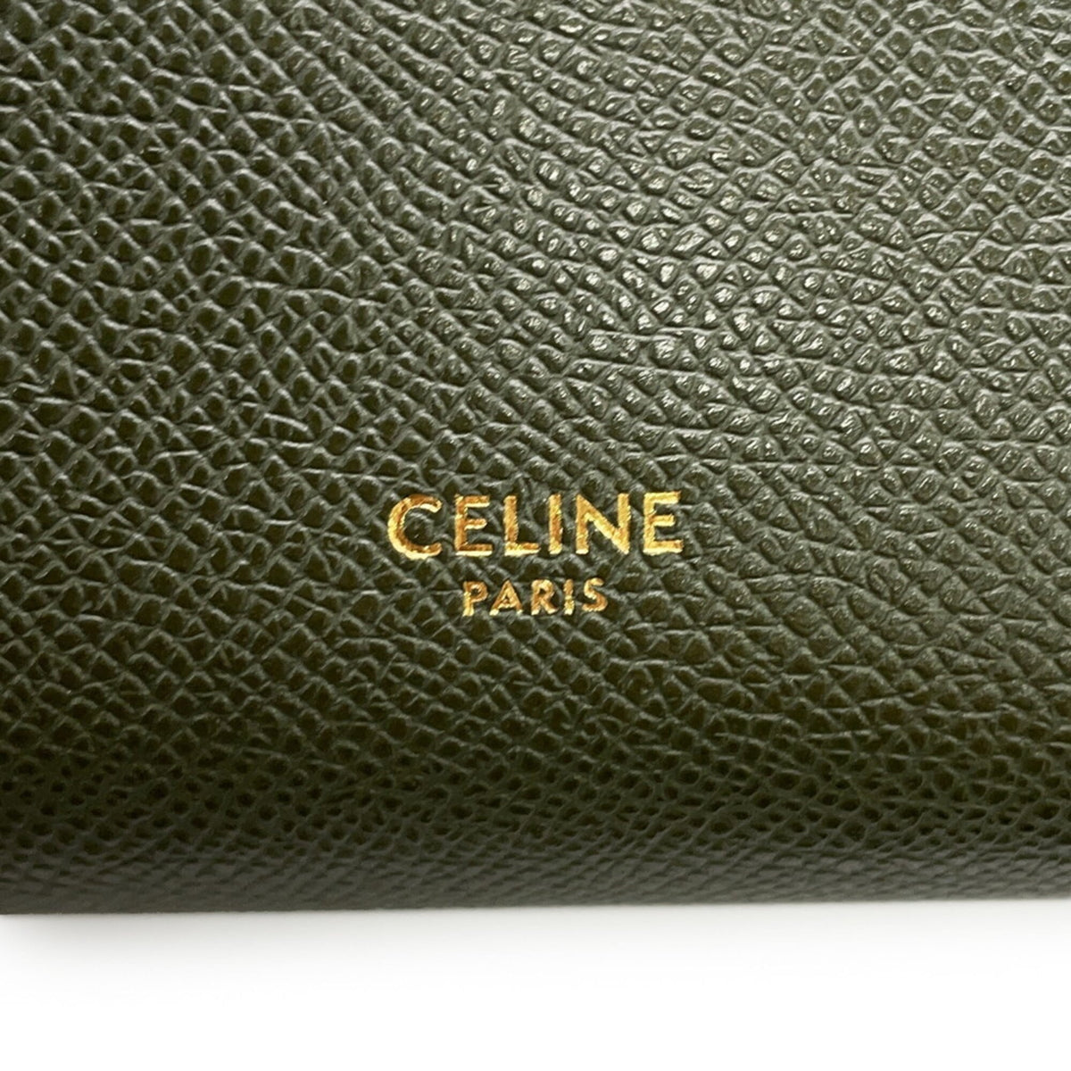 Celine Green Leather Handbag (Pre-Owned)