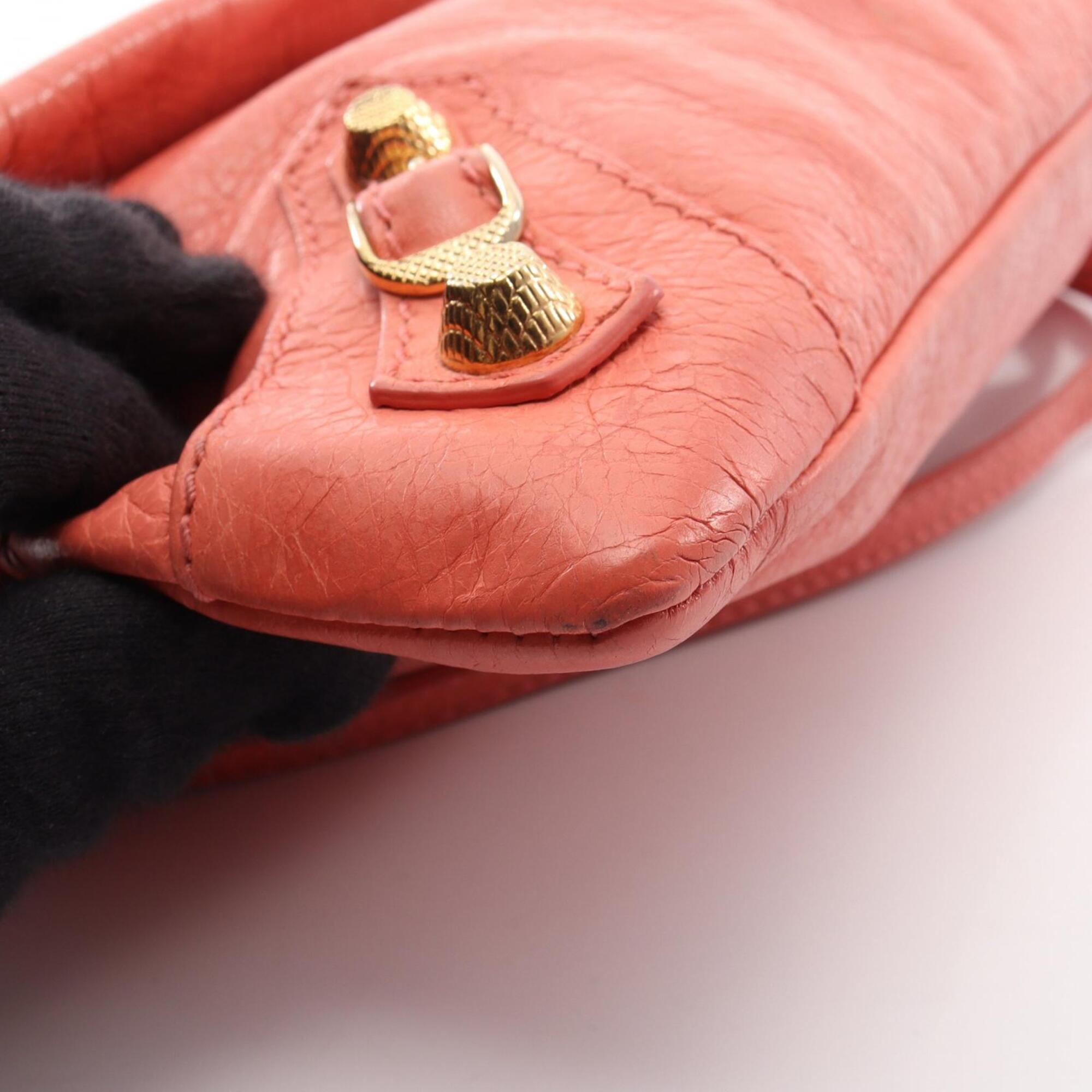 Balenciaga Orange Leather Clutch Bag (Pre-Owned)