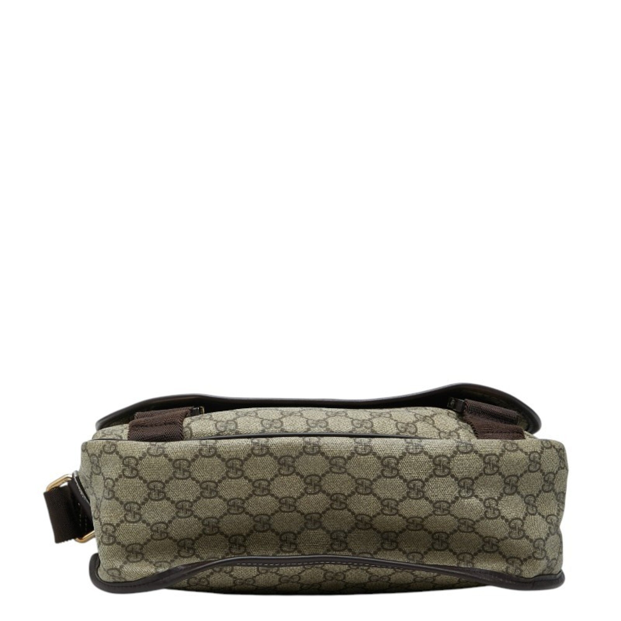 Gucci Beige Pvc Leather Shoulder Bag (Pre-Owned)