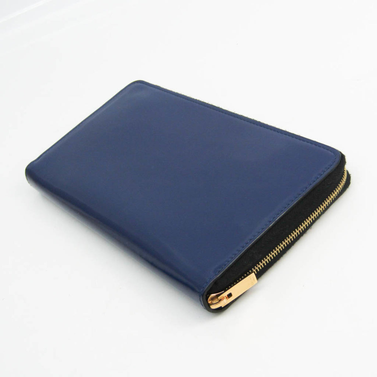 Celine Navy Leather Long Wallet (Bi-Fold) (Pre-Owned)