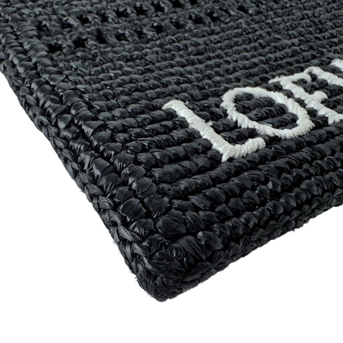 Loewe Black Raffia Shoulder Bag (Pre-Owned)