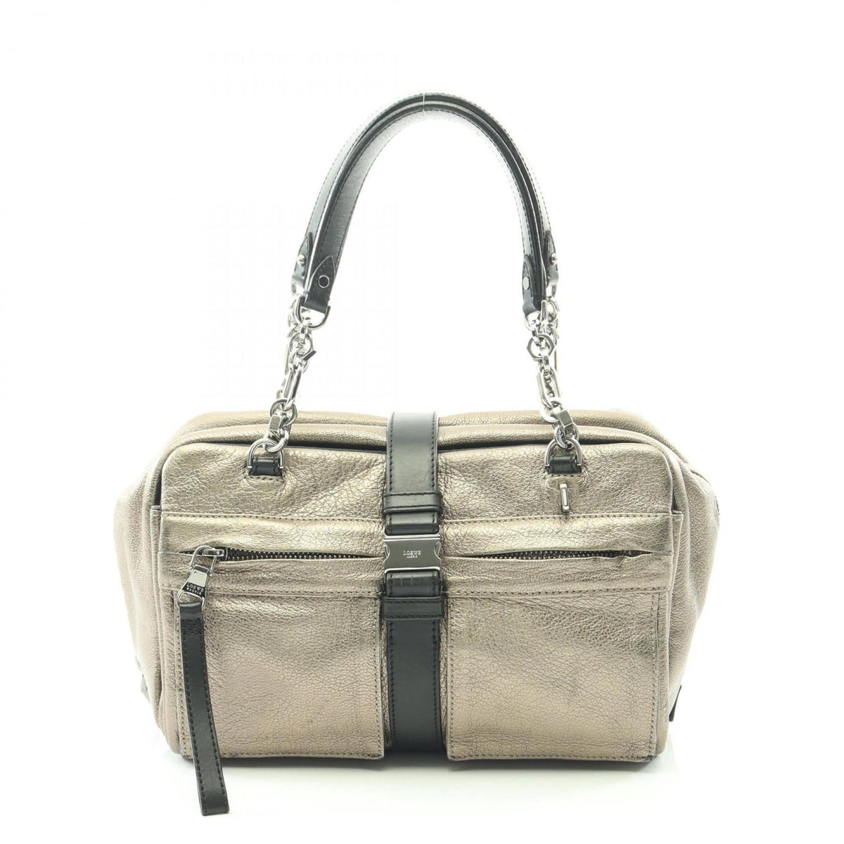Loewe Black Gold Leather Handbag (Pre-Owned)