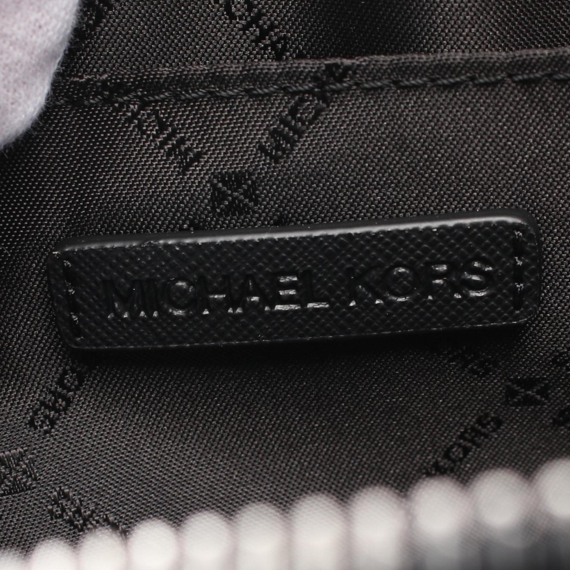 Michael Kors Black Coated Canvas Leather Shoulder Bag (Pre-Owned)