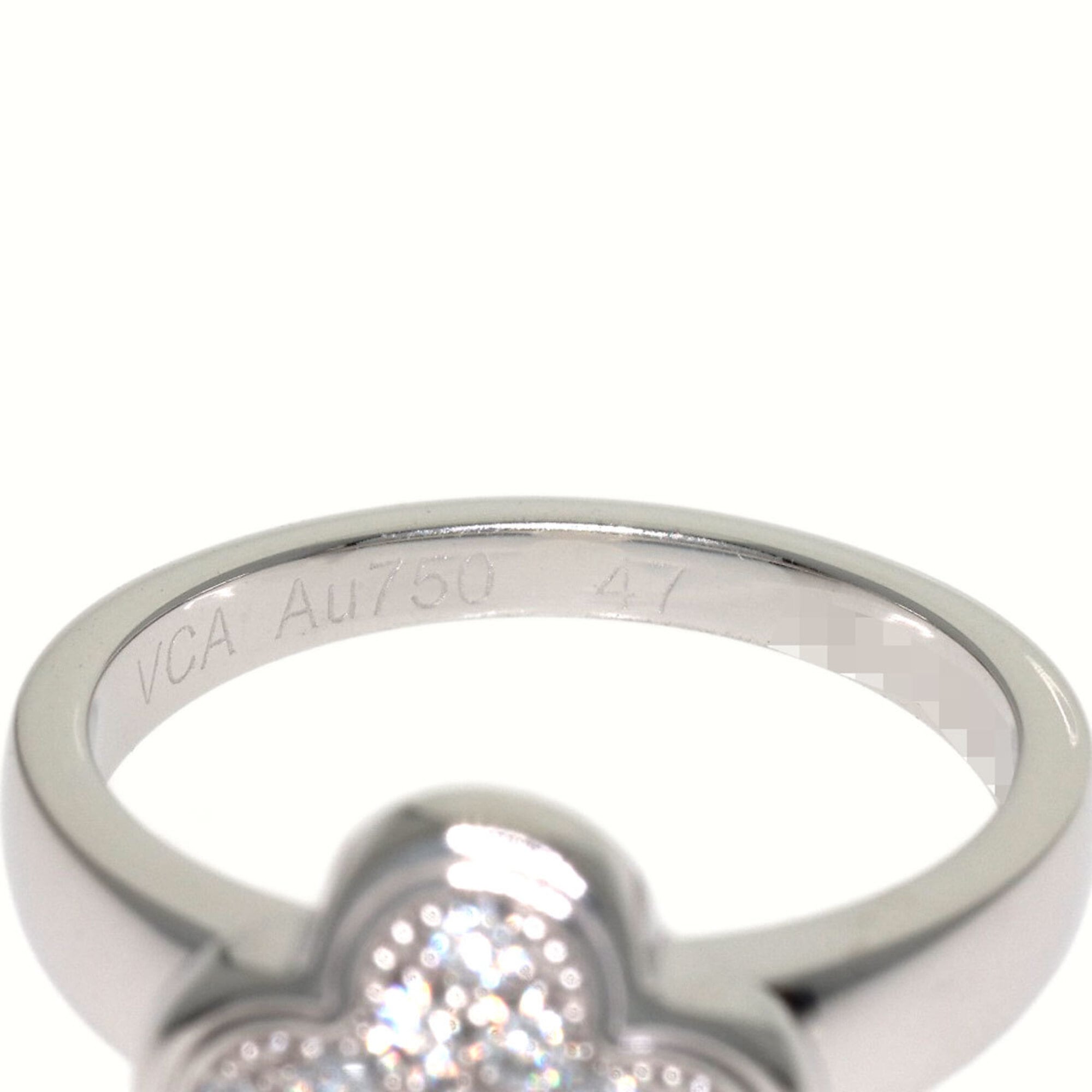 Van Cleef & Arpels White Gold White Gold Band Ring (Pre-Owned)
