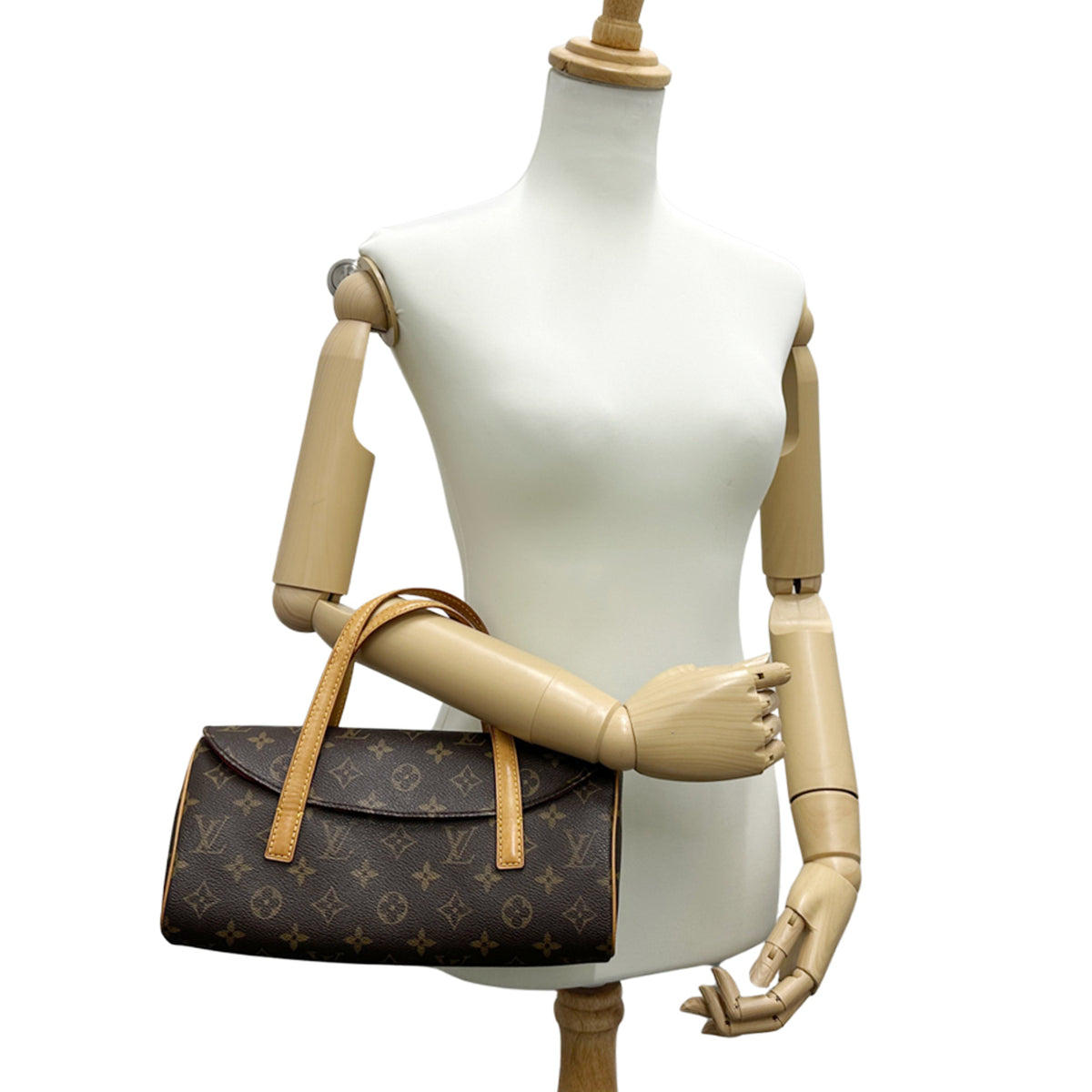 Louis Vuitton Brown Monogram Canvas Handbag (Pre-Owned)