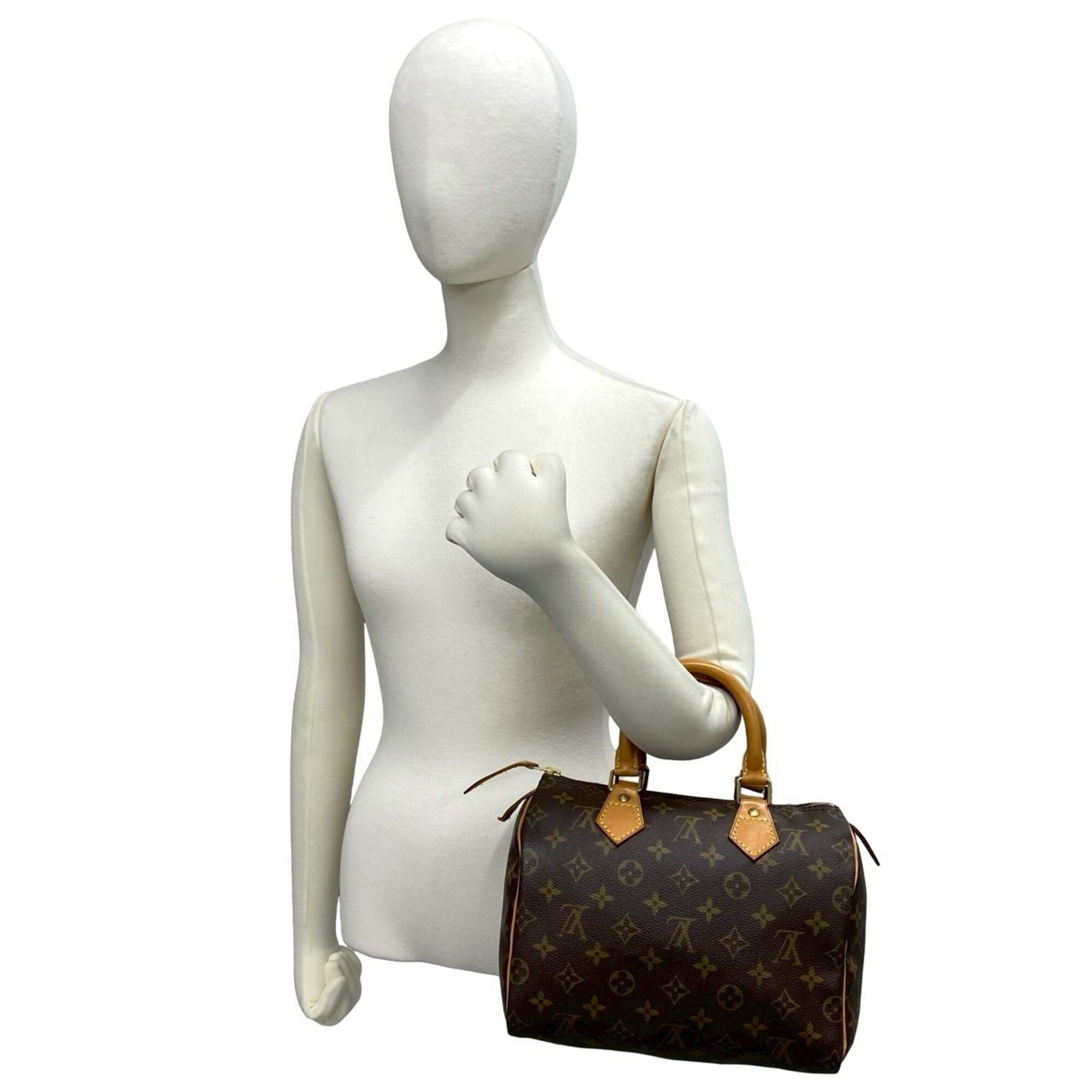 Louis Vuitton Brown Leather Pvc Boston Bag Handbag (Pre-Owned)