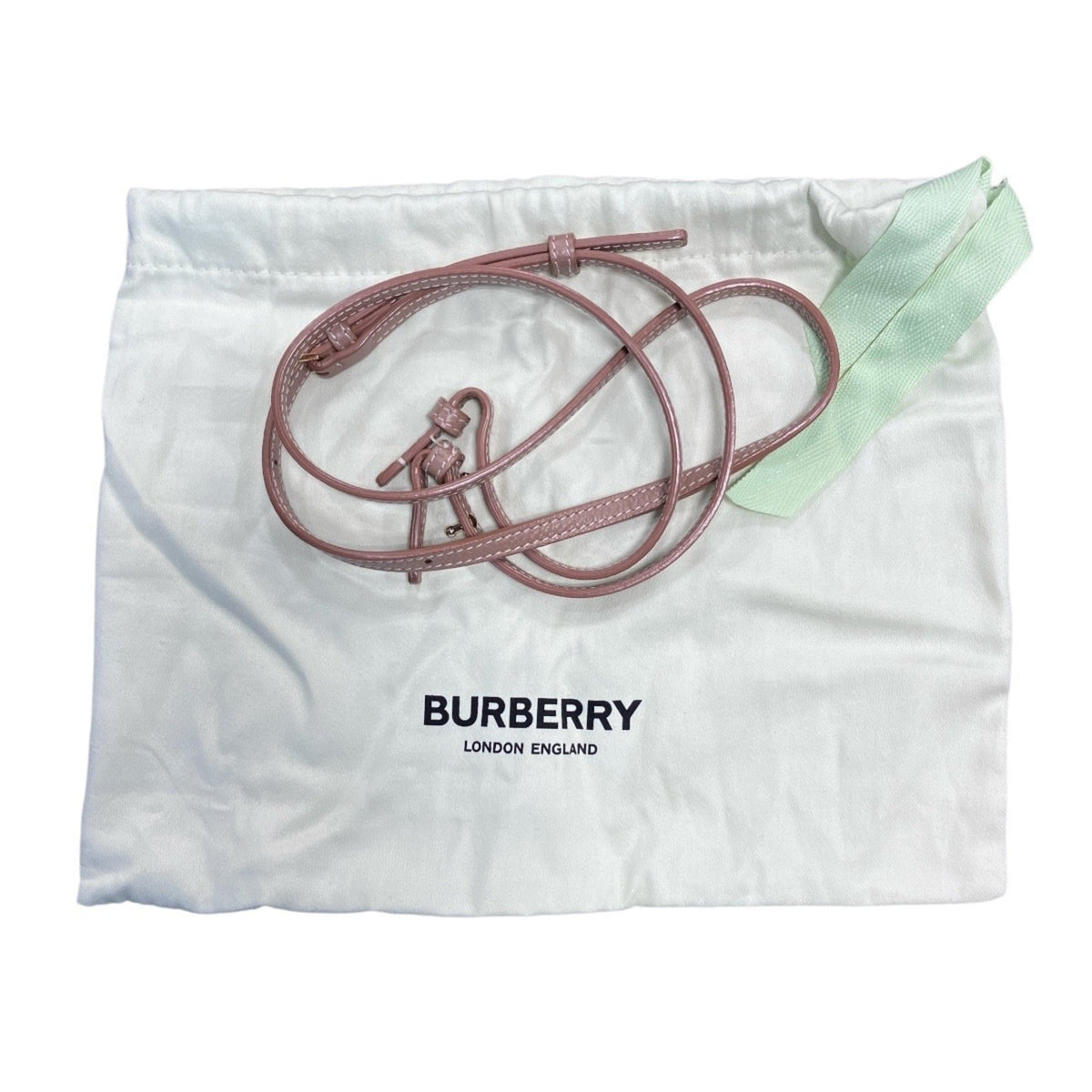 Burberry Beige Ivory Leather Shoulder Bag Tote Bag (Pre-Owned)