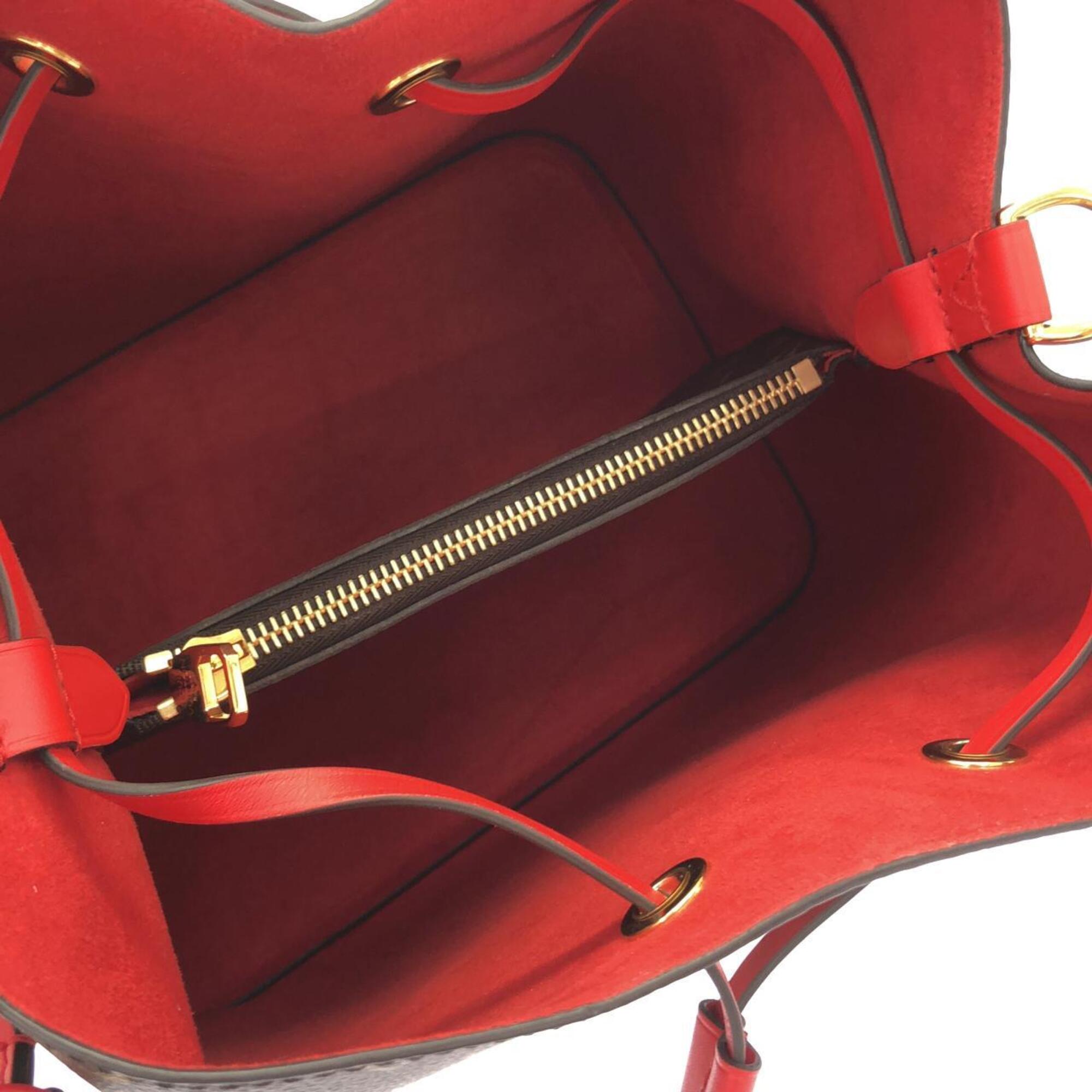 Louis Vuitton Coquelicots Marron Coated Canvas Shoulder Bag (Pre-Owned)