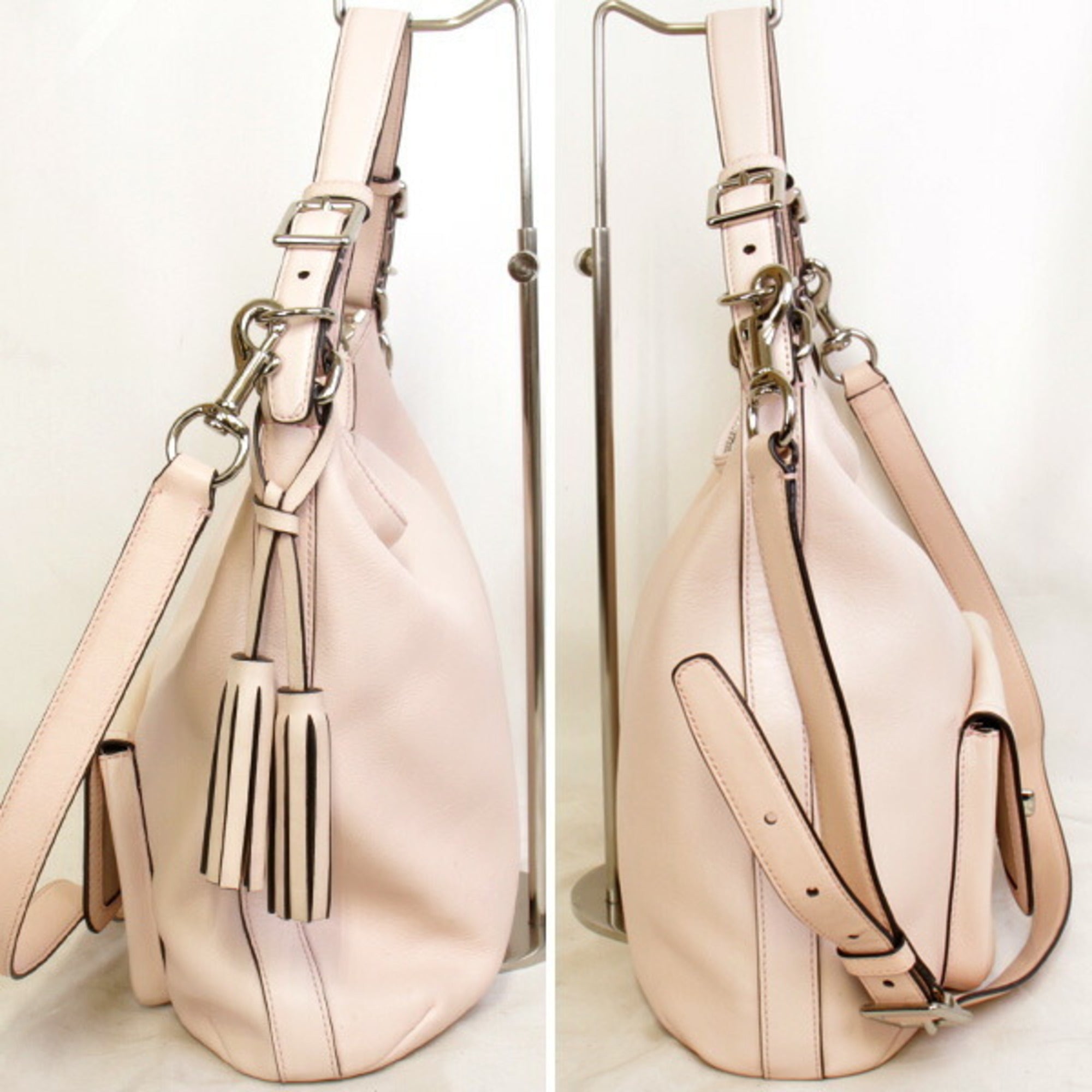 Coach Light Pink Leather Shoulder Bag (Pre-Owned)