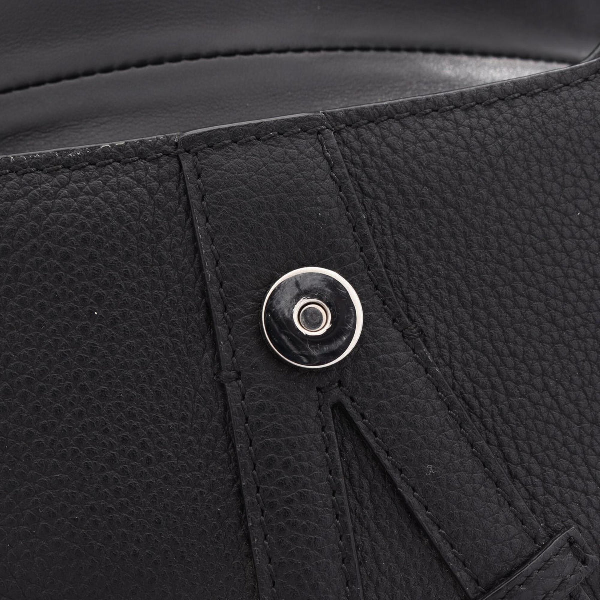 Christian Dior Black Leather Fanny Pack Handbag Saddle Bag (Pre-Owned)