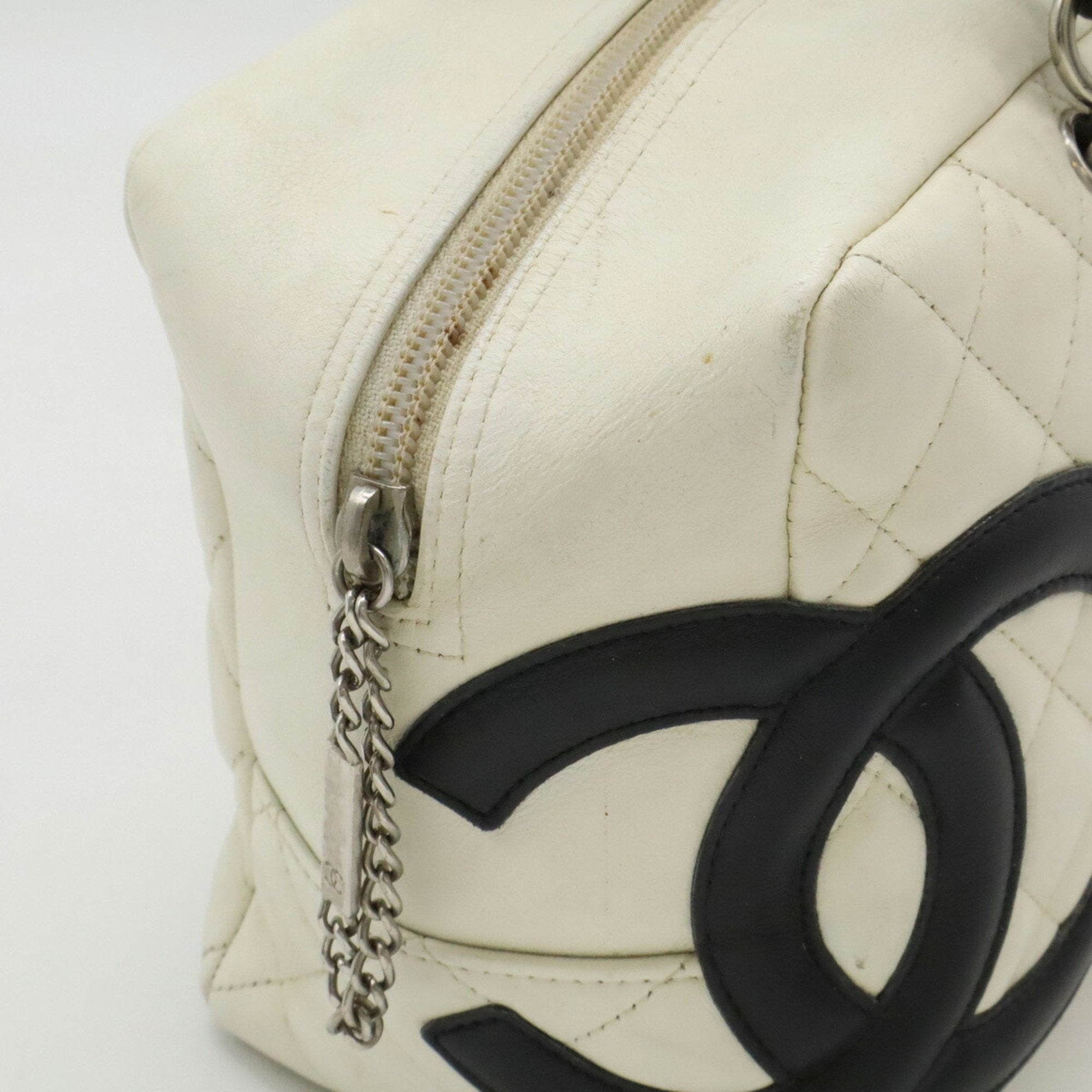 Chanel Ligne Cambon Black White Shoulder Bag (Pre-Owned)