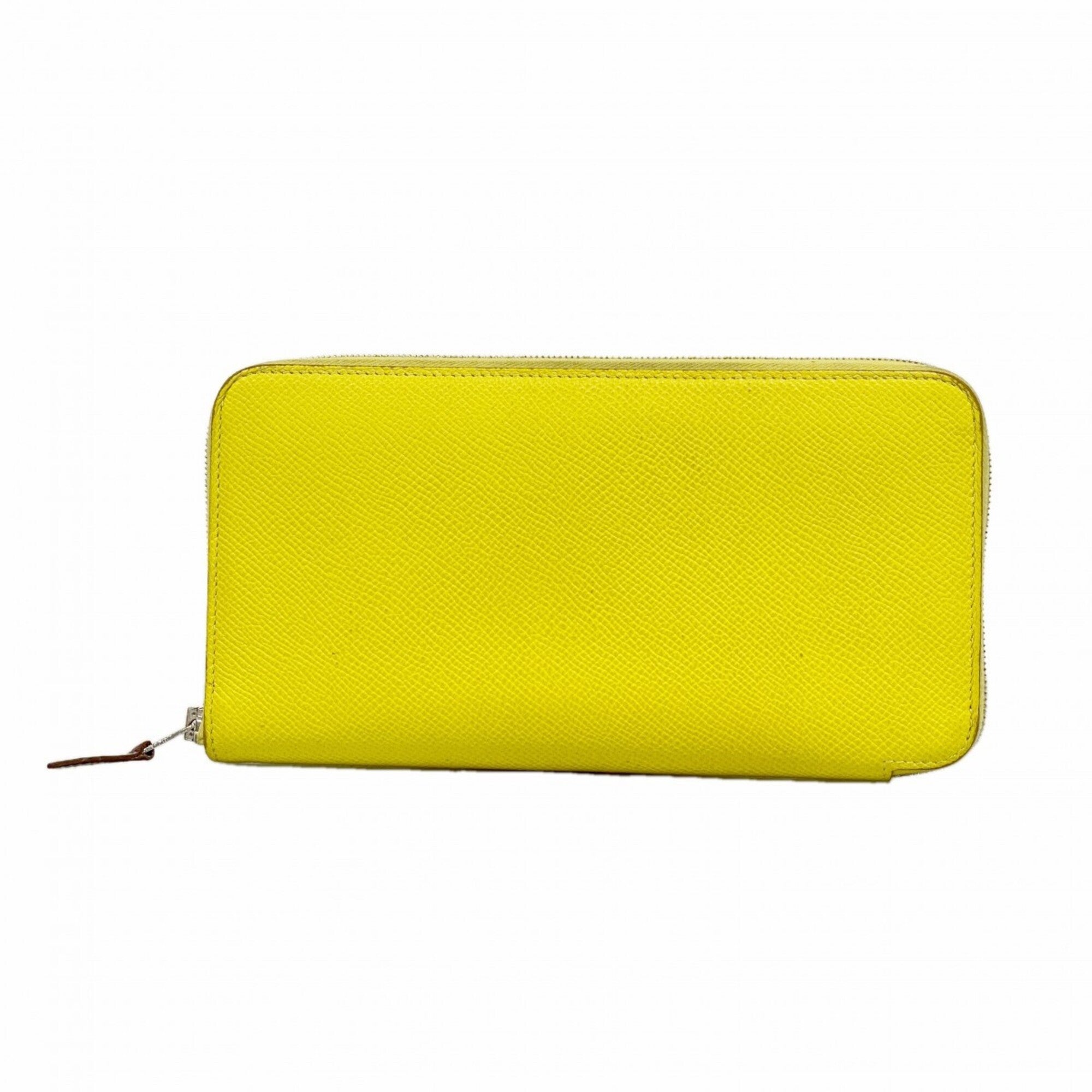 Hermes Lime Epsom Leather Long Wallet (Bi-Fold) (Pre-Owned)