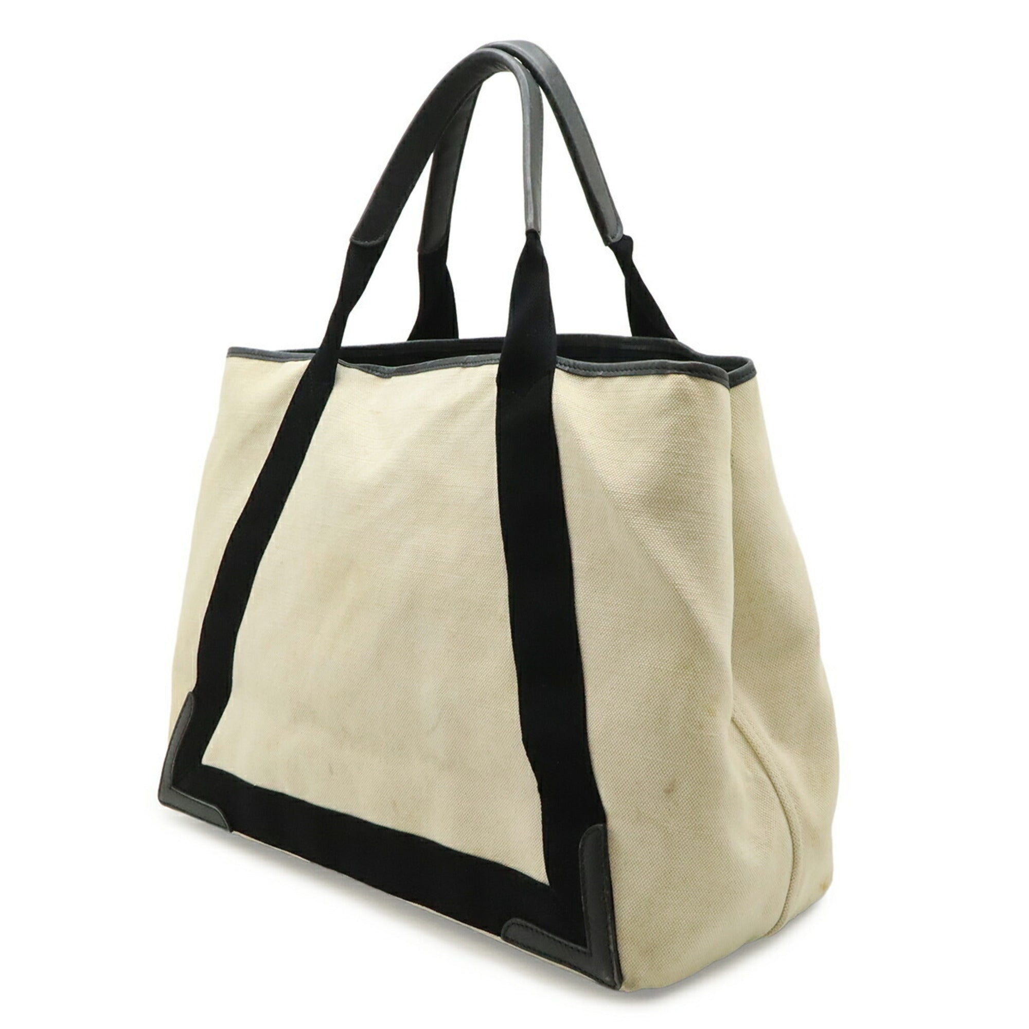 Balenciaga Black Navy Canvas Handbag Pouch Shoulder Bag Tote Bag (Pre-Owned)