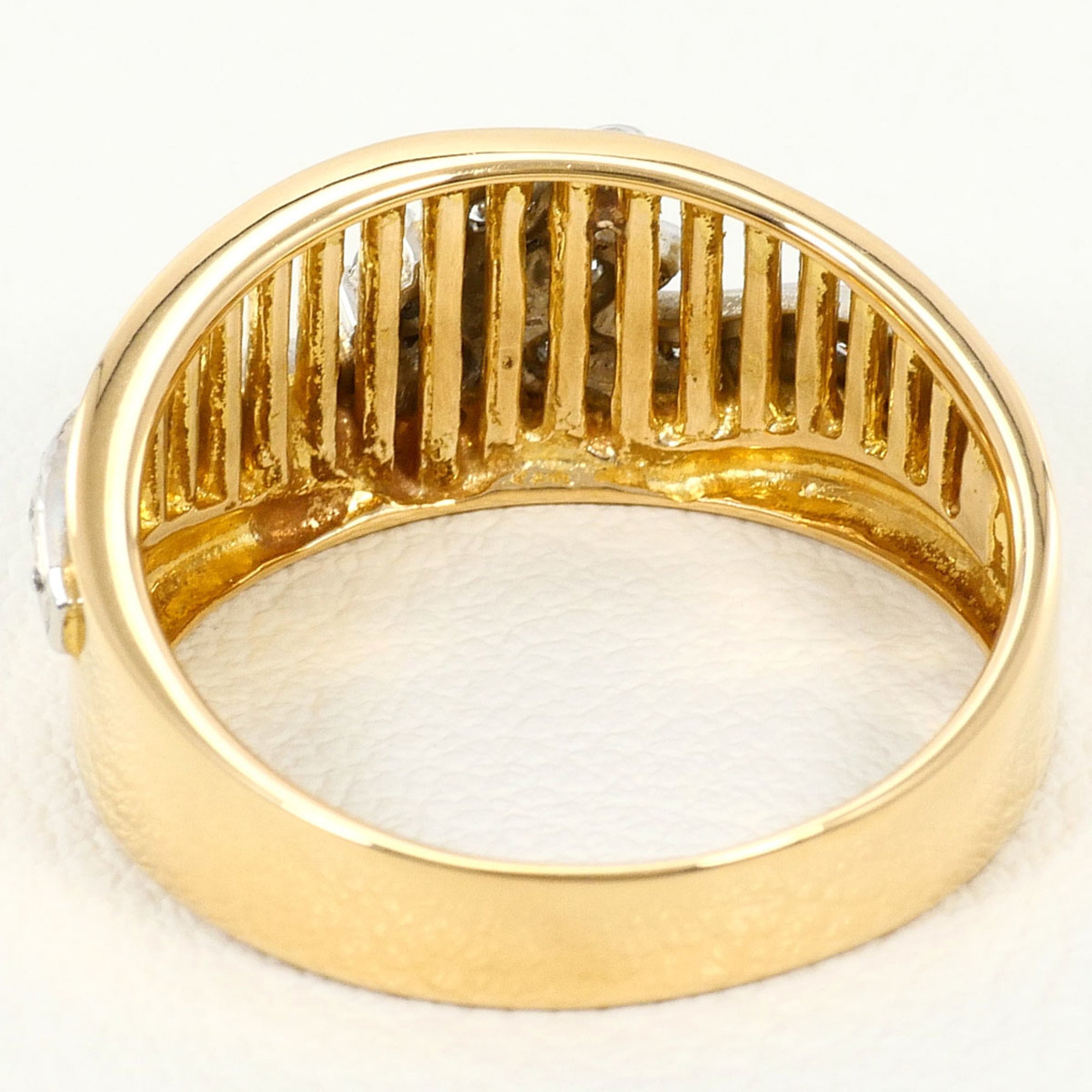 Unbranded Platinum Yellow Gold Yellow Gold (18K) Platinum 900 Band Ring (Pre-Owned)