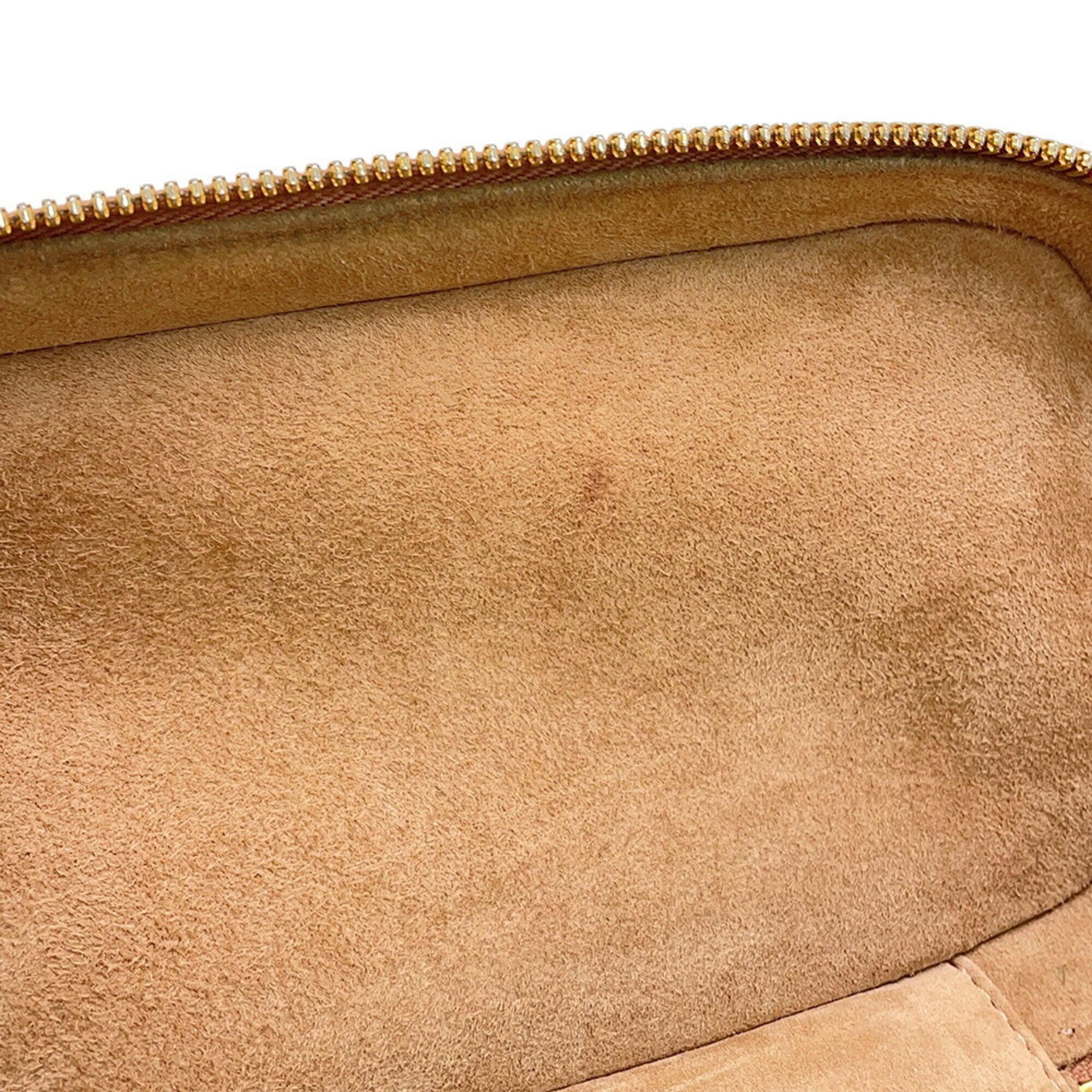 Christian Dior Gold Leather Handbag Shoulder Bag (Pre-Owned)