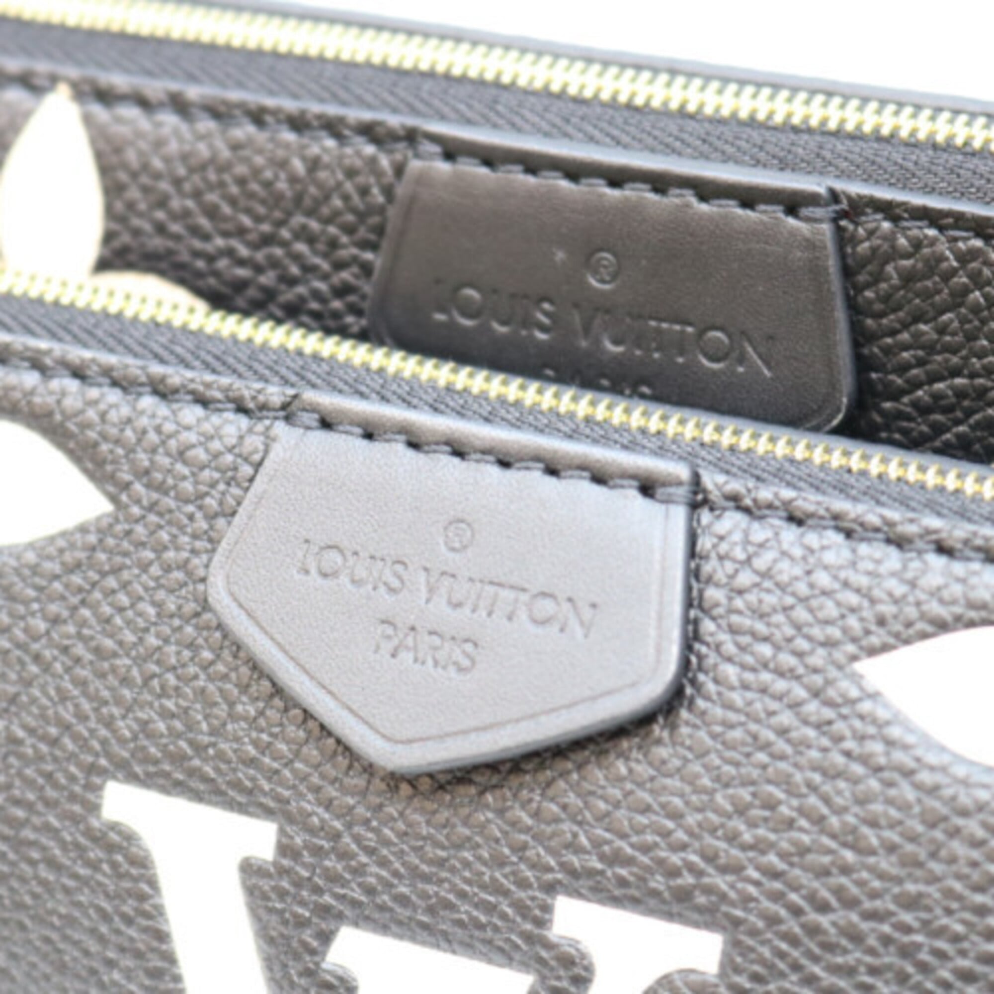 Louis Vuitton Beige Black Monogram Empreinte Shoulder Bag (Pre-Owned)