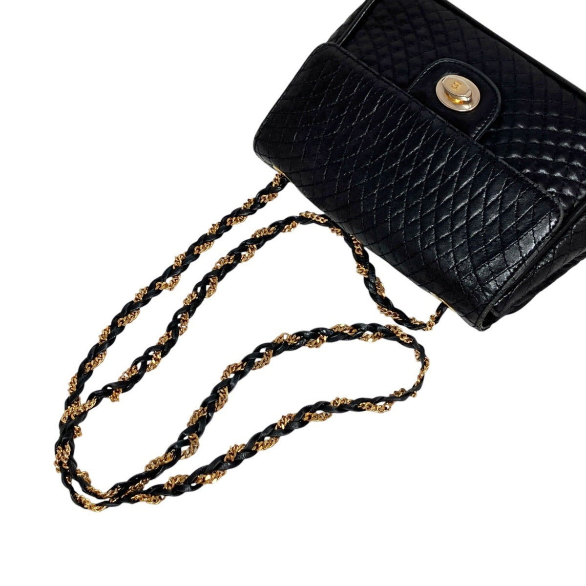 Bally Black Leather Shoulder Bag (Pre-Owned)