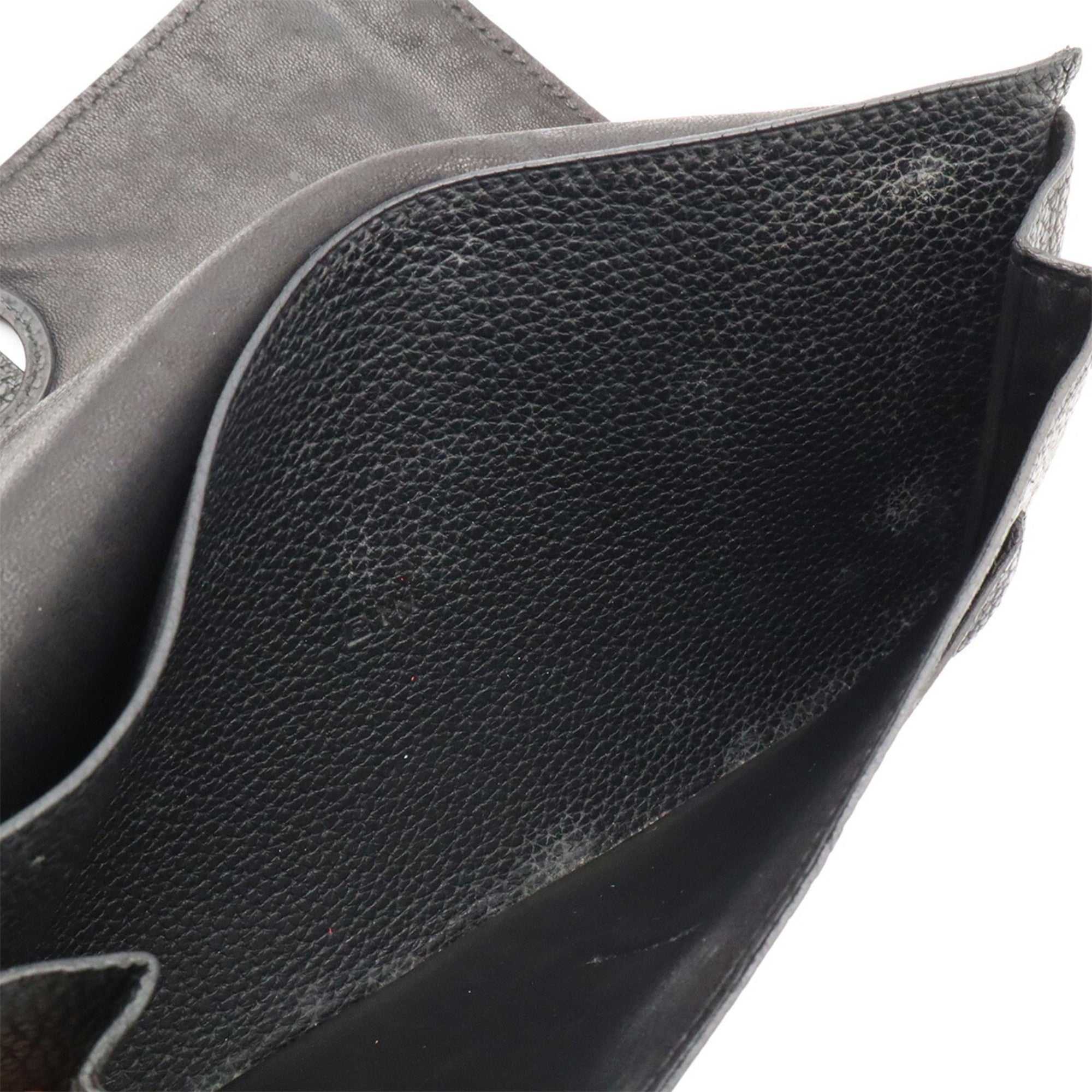 Hermes Black Togo Leather Long Wallet (Bi-Fold) (Pre-Owned)