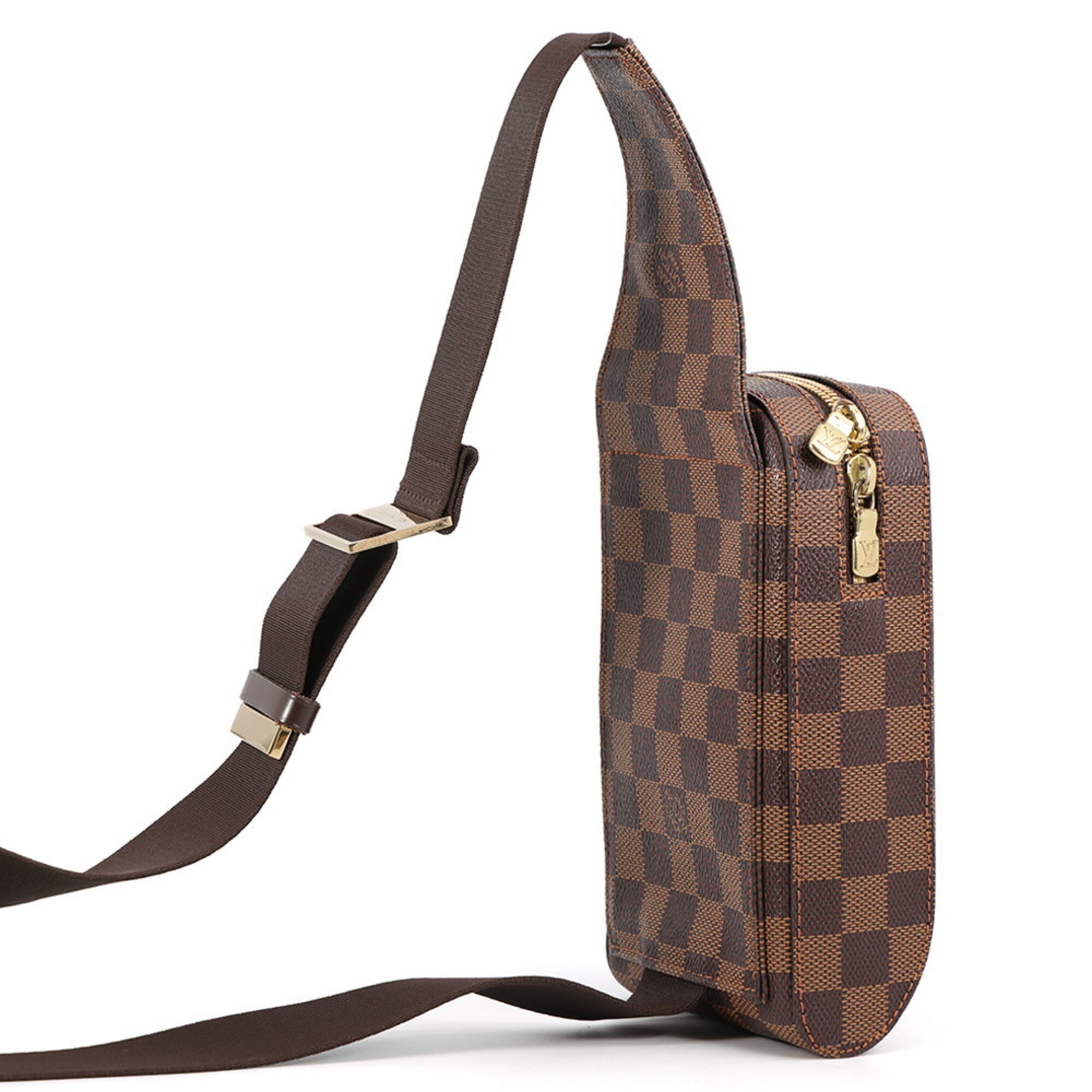 Louis Vuitton Damier Brown Damier Canvas Ebene Damier Canvas Handbag Shoulder Bag Sling Bag (Pre-Owned)