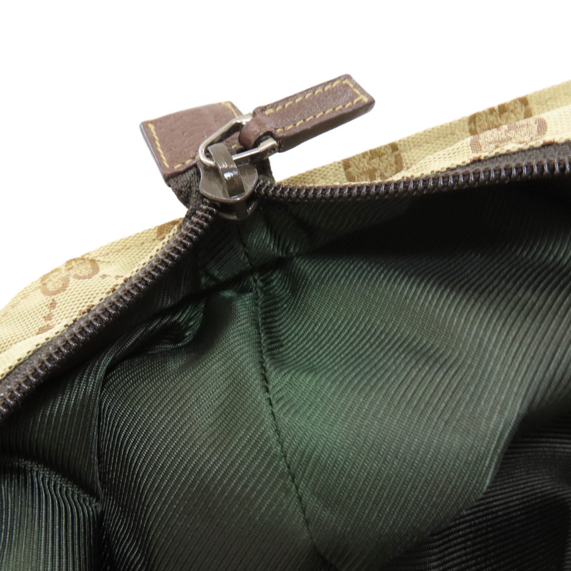 Gucci Sherry Line Brown Canvas Tote Bag (Pre-Owned)