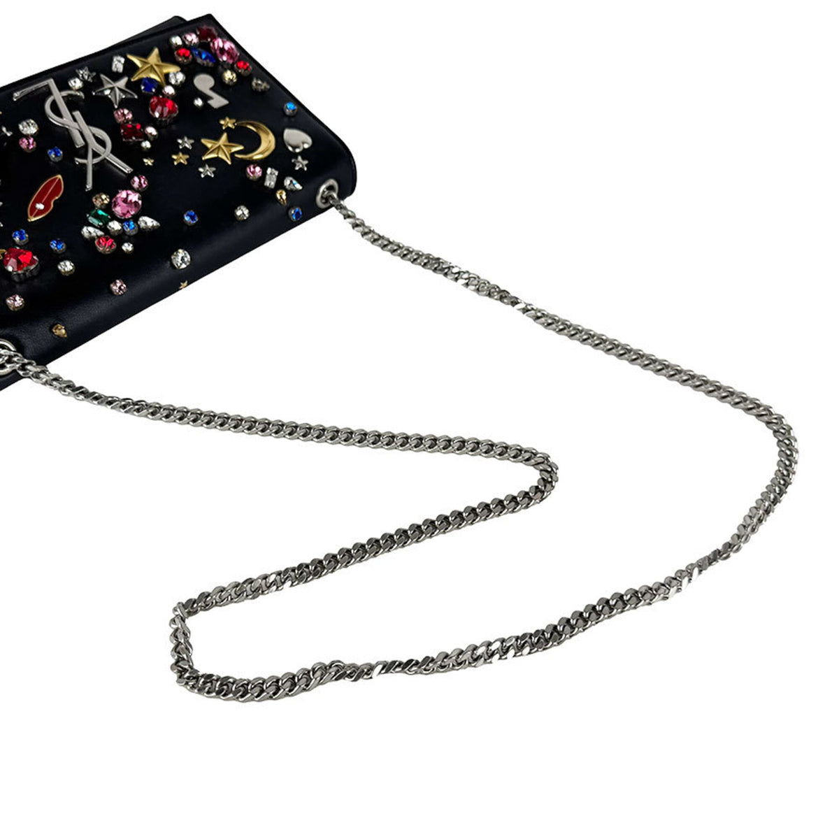 Saint Laurent Black Leather Shoulder Bag (Pre-Owned)