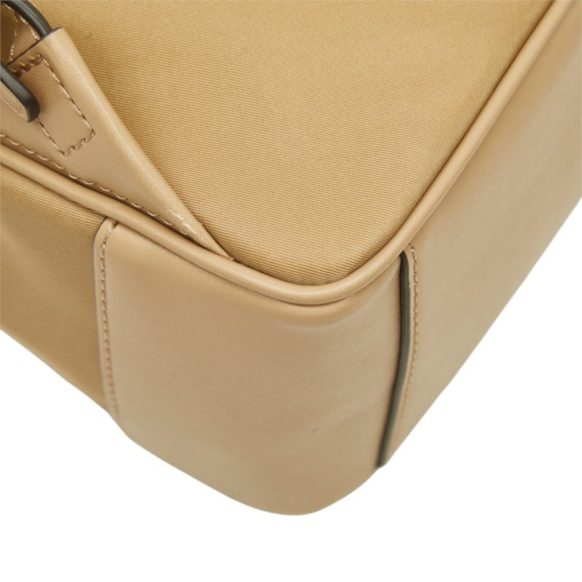 Michael Kors Beige Nylon Leather Backpack (Pre-Owned)