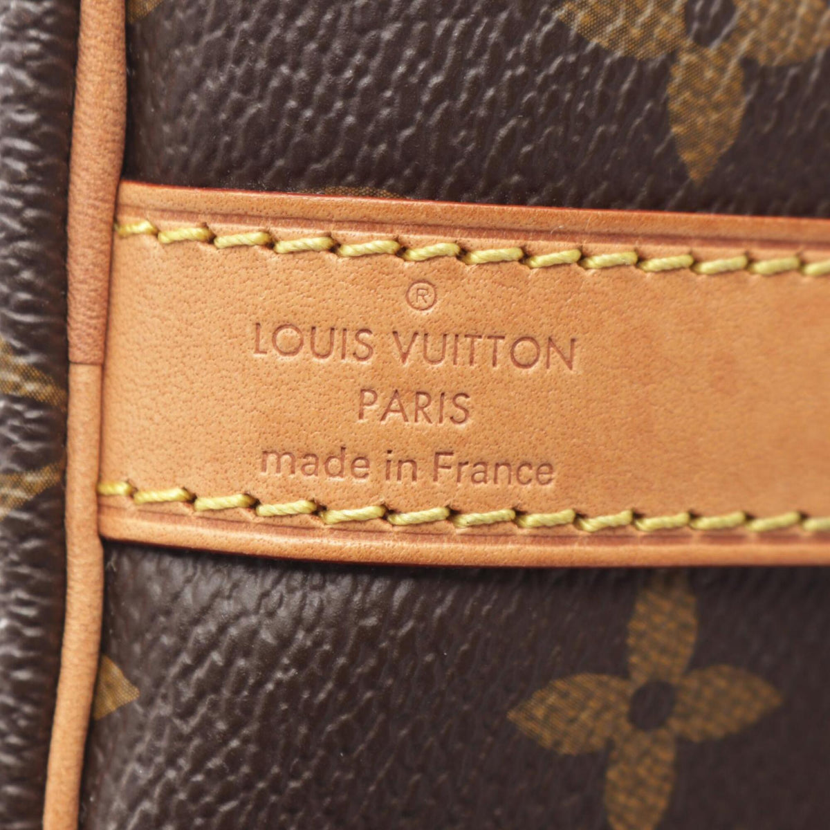Louis Vuitton Brown Coated Canvas Monogram Leather Handbag (Pre-Owned)