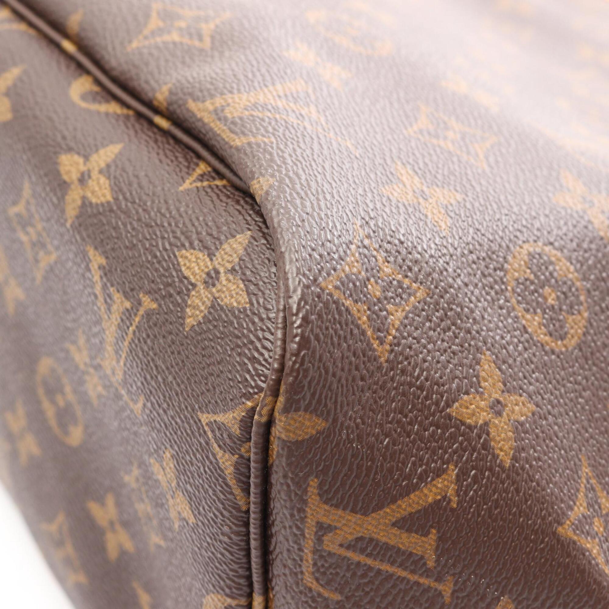 Louis Vuitton Brown Coated Canvas Pvc Monogram Leather Handbag Tote Bag (Pre-Owned)