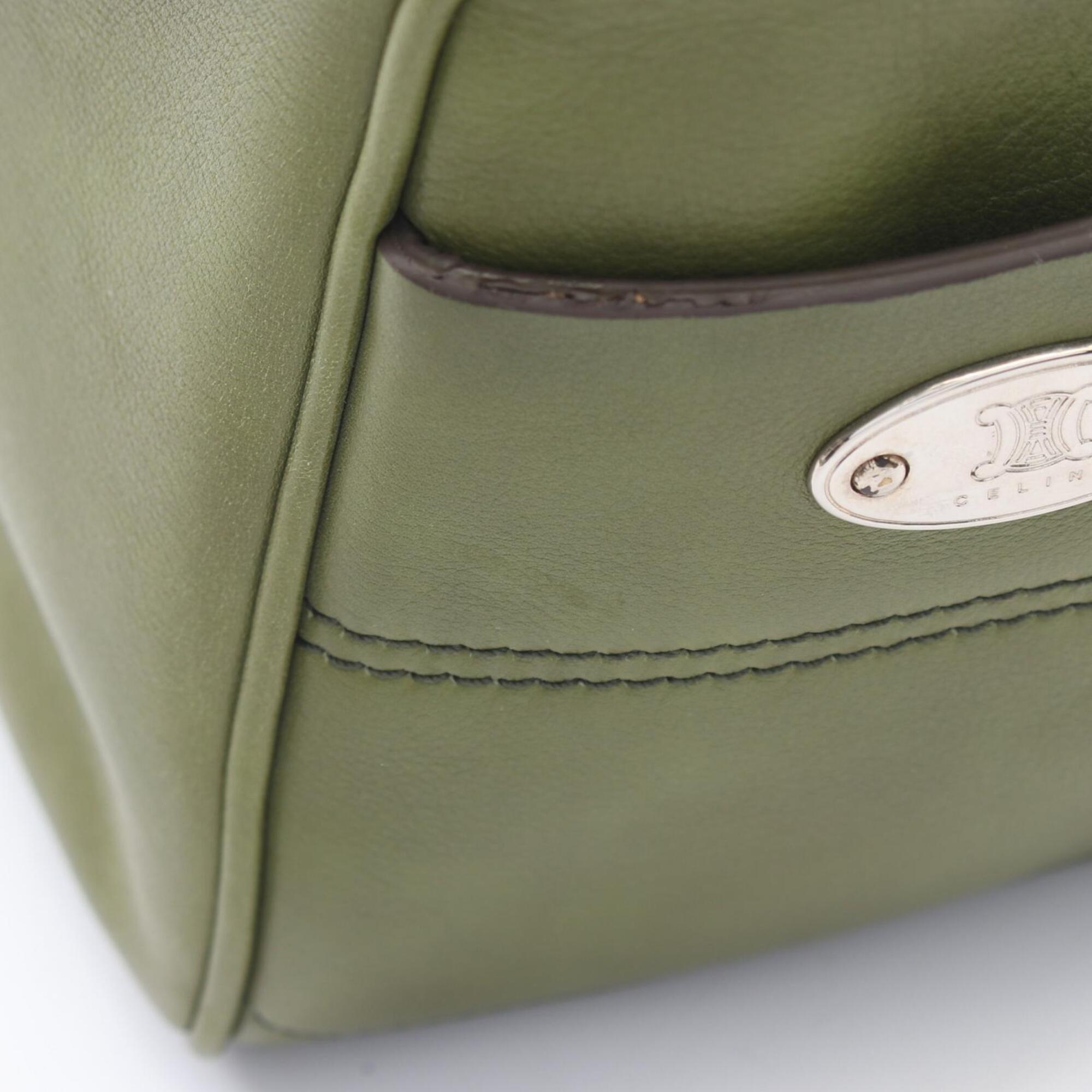 Celine Green Leather Handbag (Pre-Owned)