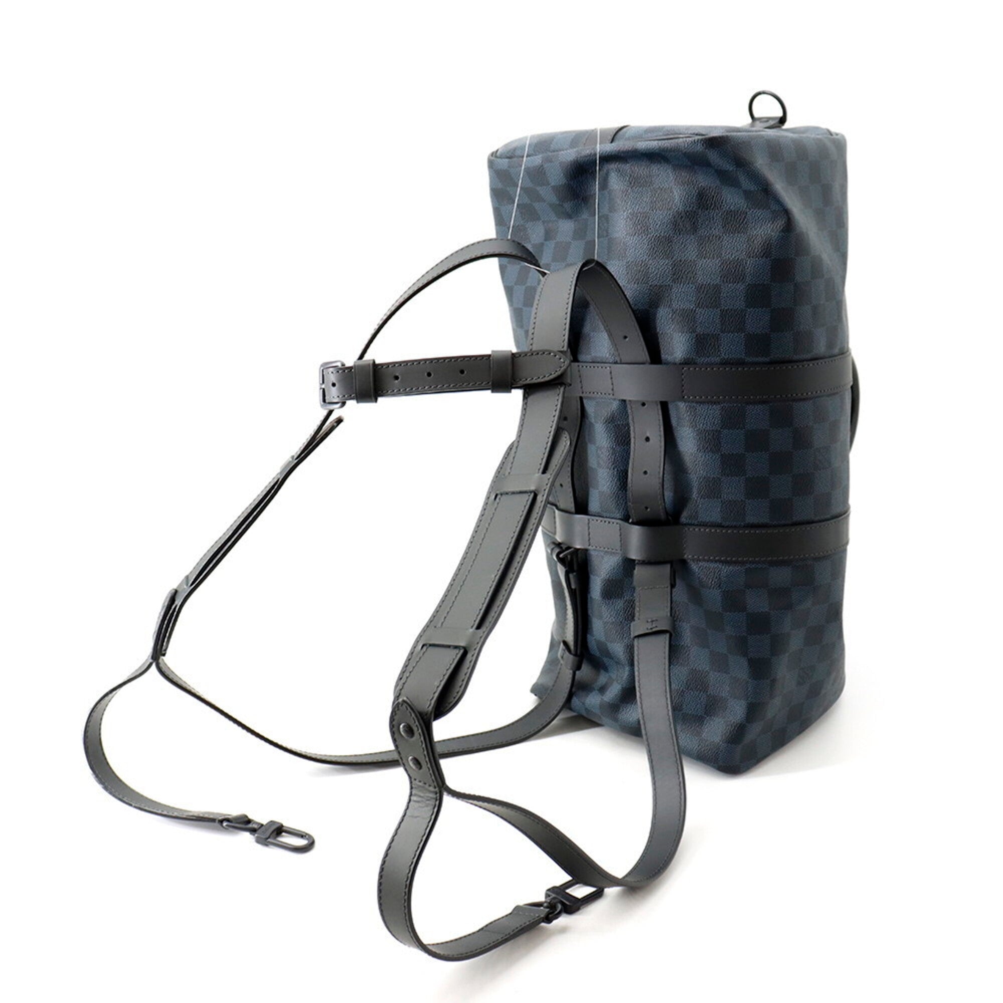 Louis Vuitton Damier Cobalt Cobalt Noir Boston Bag Handbag (Pre-Owned)