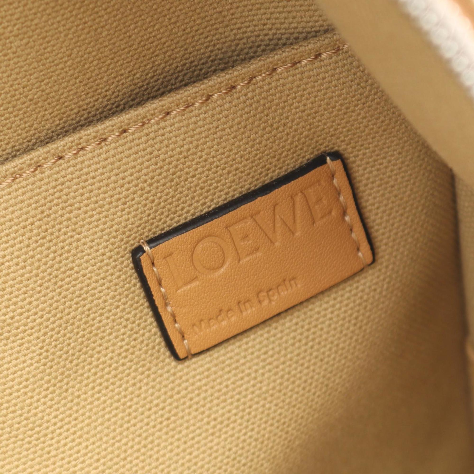 Loewe Beige Canvas Leather Backpack (Pre-Owned)