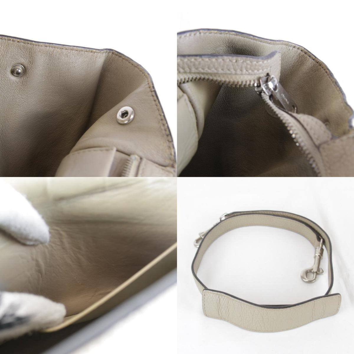 Celine Beige Leather Shoulder Bag (Pre-Owned)