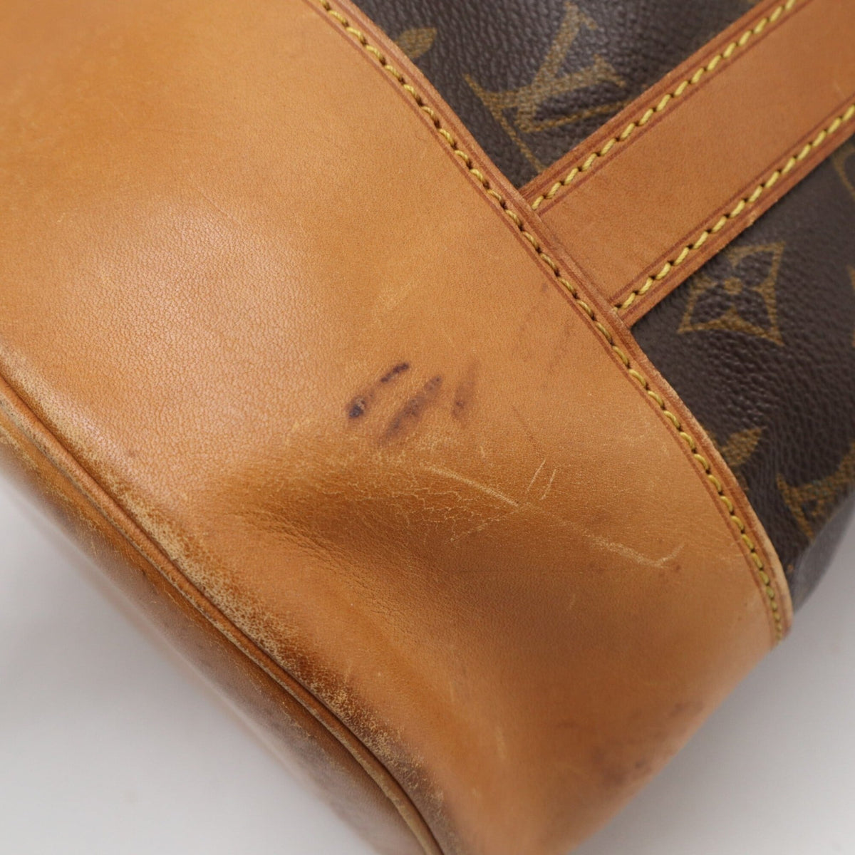 Louis Vuitton Monogram Brown Coated Canvas Leather Shoulder Bag (Pre-Owned)