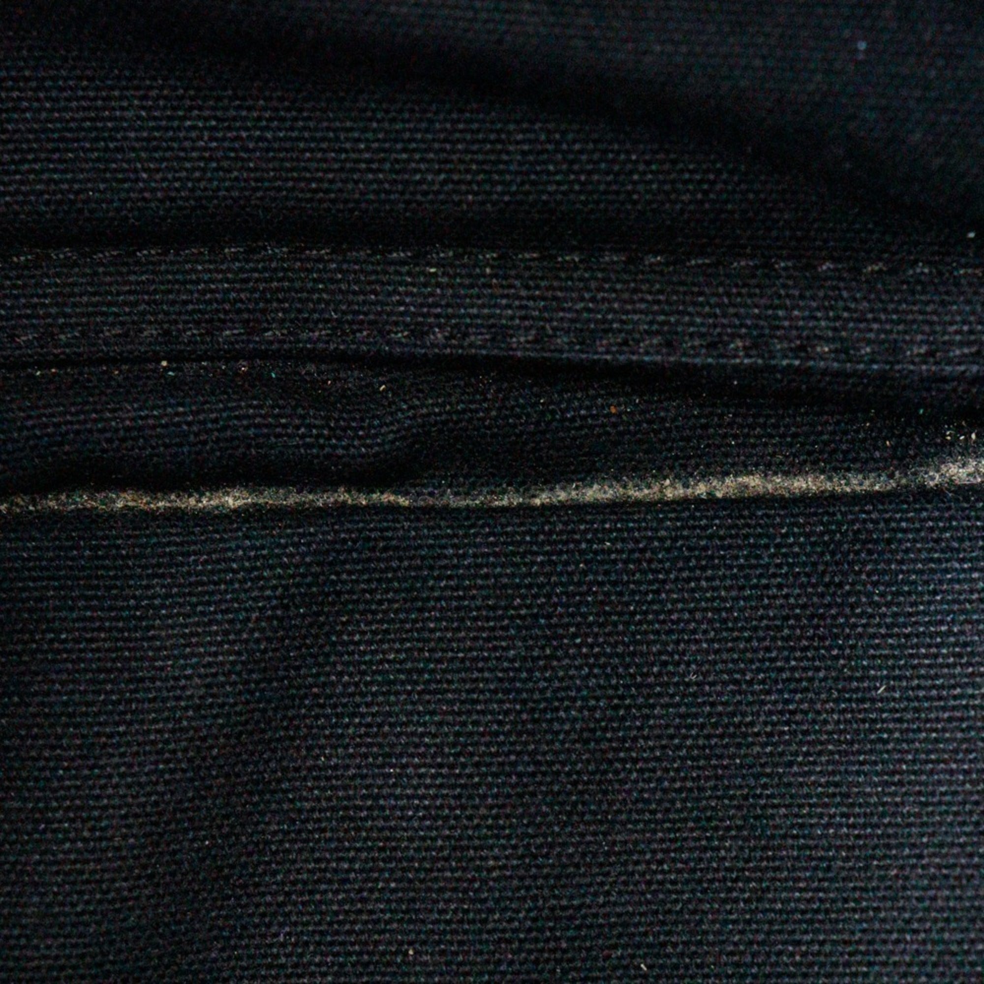 Hermes Black Cotton Canvas Handbag (Pre-Owned)