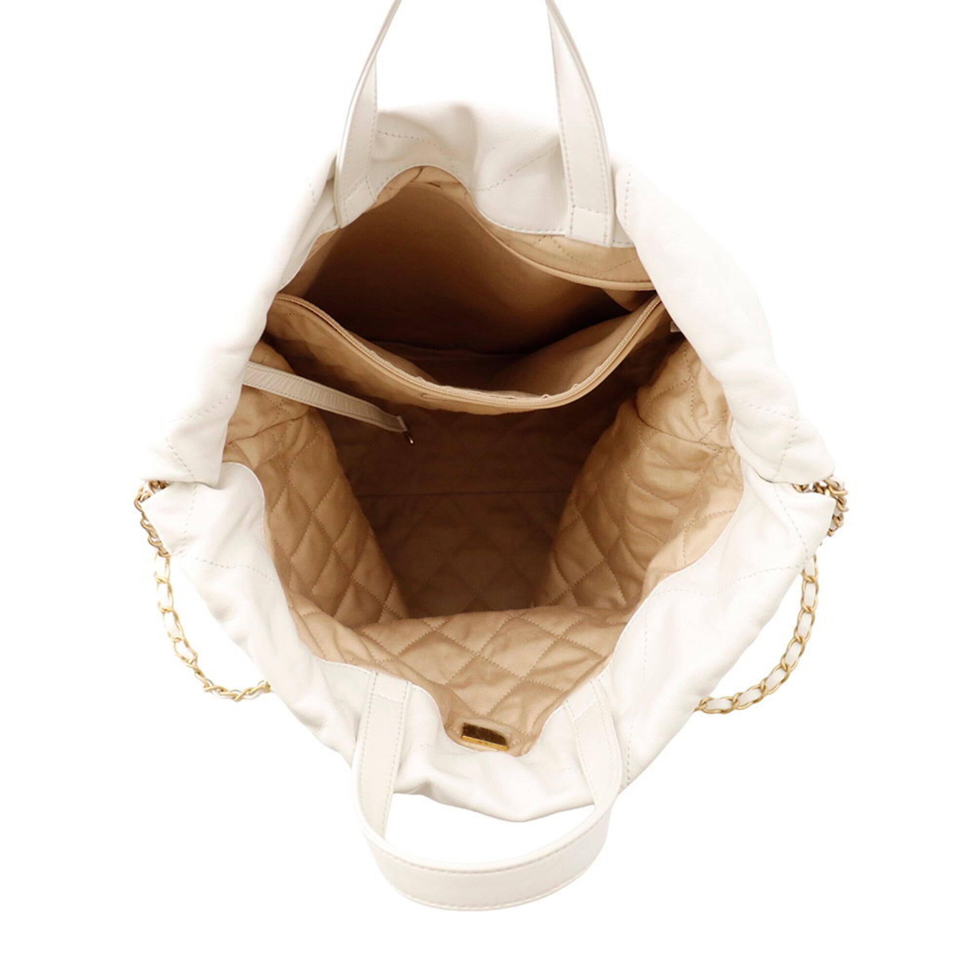 Chanel White Leather Handbag (Pre-Owned)