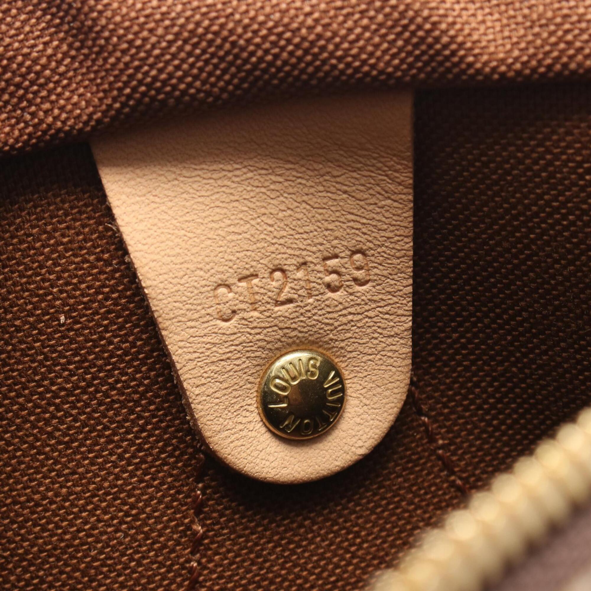 Louis Vuitton Brown Monogram Coated Canvas Leather Handbag (Pre-Owned)