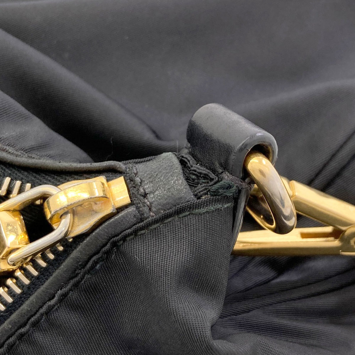 Prada Black Nylon Shoulder Bag (Pre-Owned)