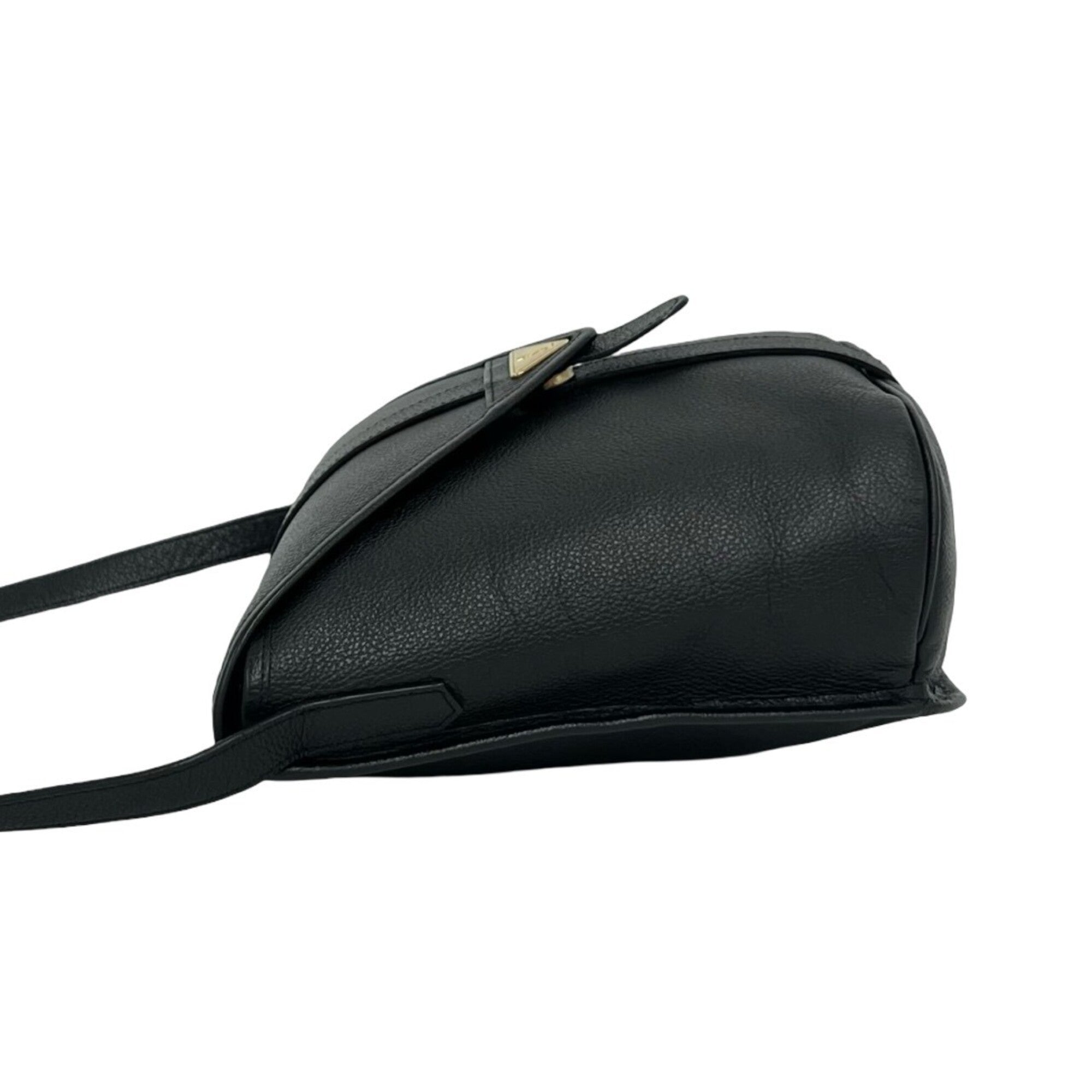 Yves Saint Laurent Black Leather Shoulder Bag (Pre-Owned)
