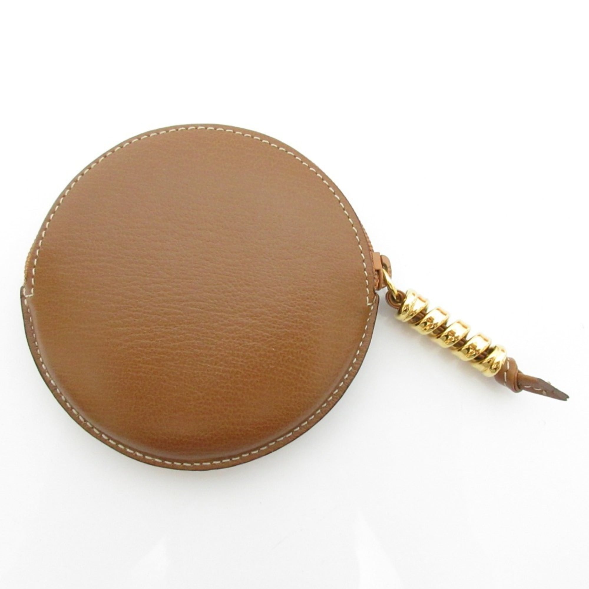 Loewe Brown Leather Coin Purse/Coin Case (Pre-Owned)