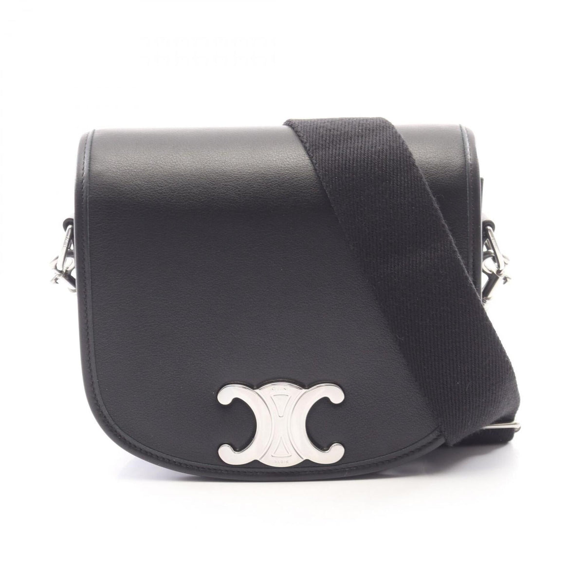 Celine Black Leather Handbag Shoulder Bag (Pre-Owned)
