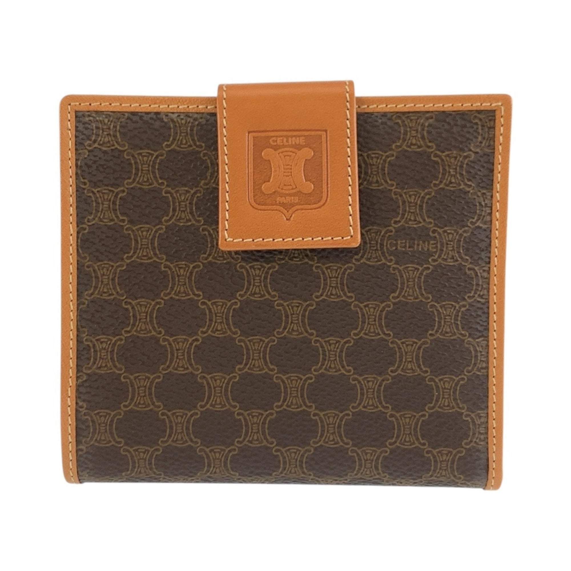 Celine Brown Pvc Leather Wallet (Bi-Fold) (Pre-Owned)