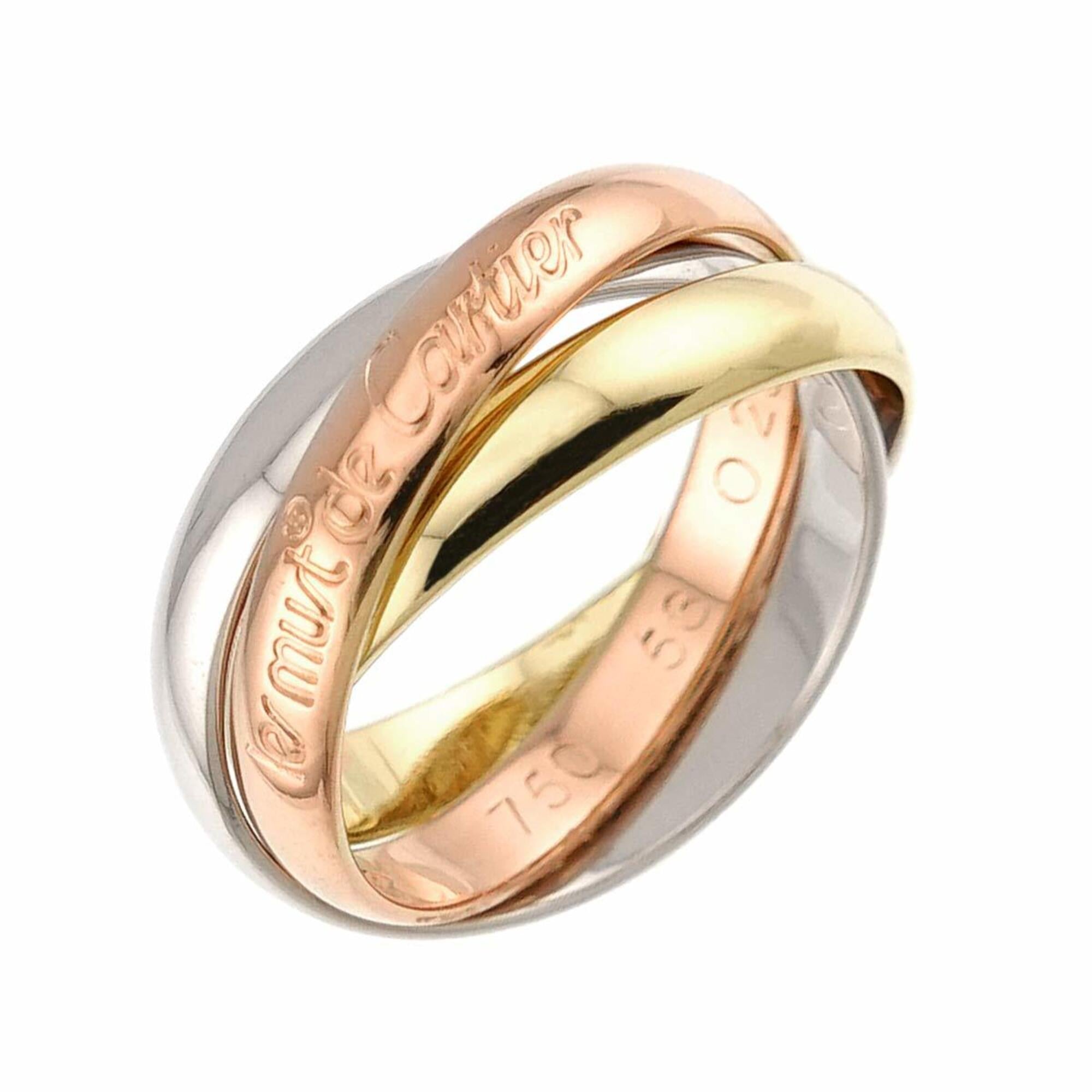Cartier Yellow Gold (18K) Pink Gold (18K) White Gold (18K) Band Ring (Pre-Owned)