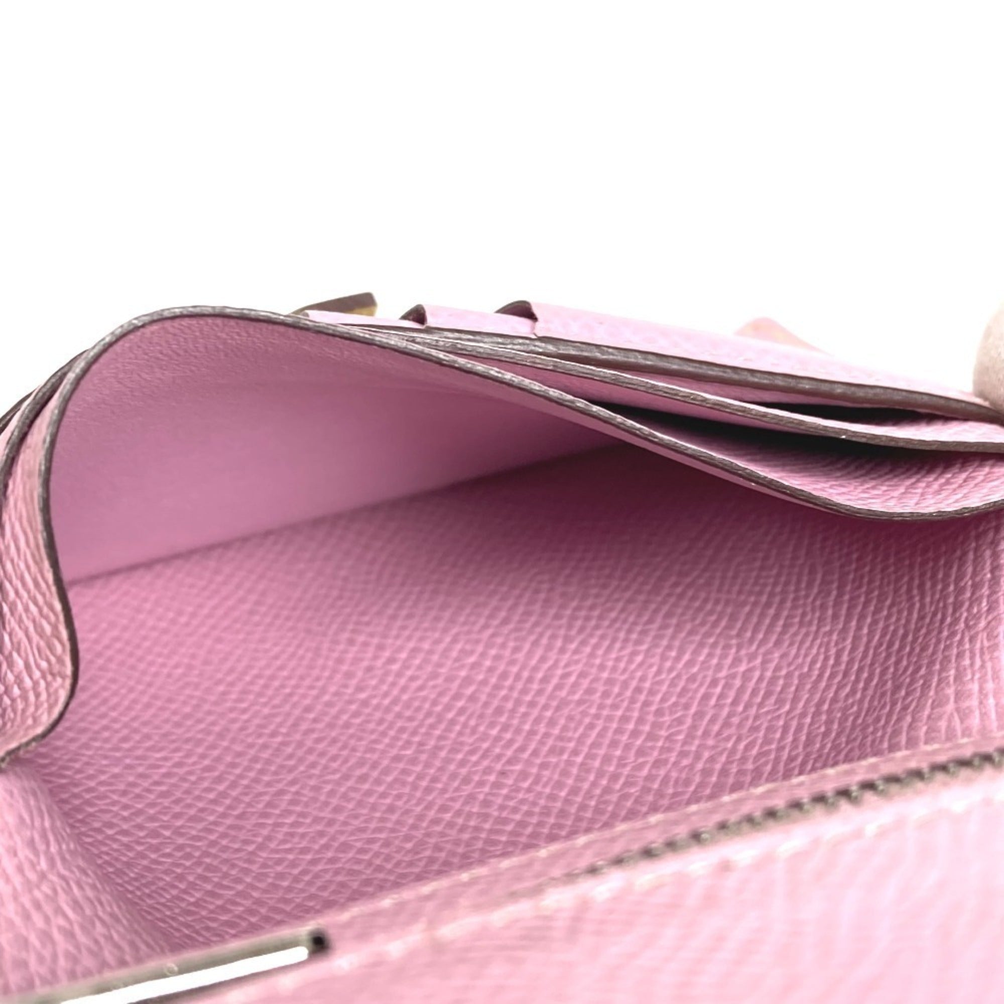 Hermes Pink Yellow Epsom Leather Wallet (Bi-Fold) (Pre-Owned)