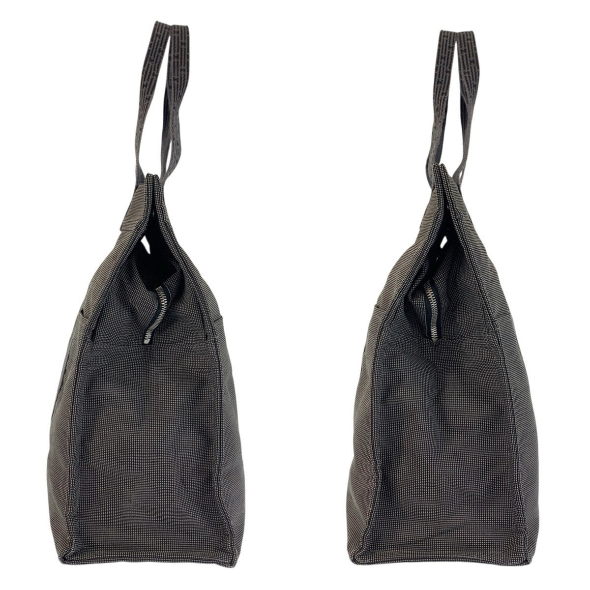 Hermes Gray Polyamide Polyester Handbag Tote Bag (Pre-Owned)