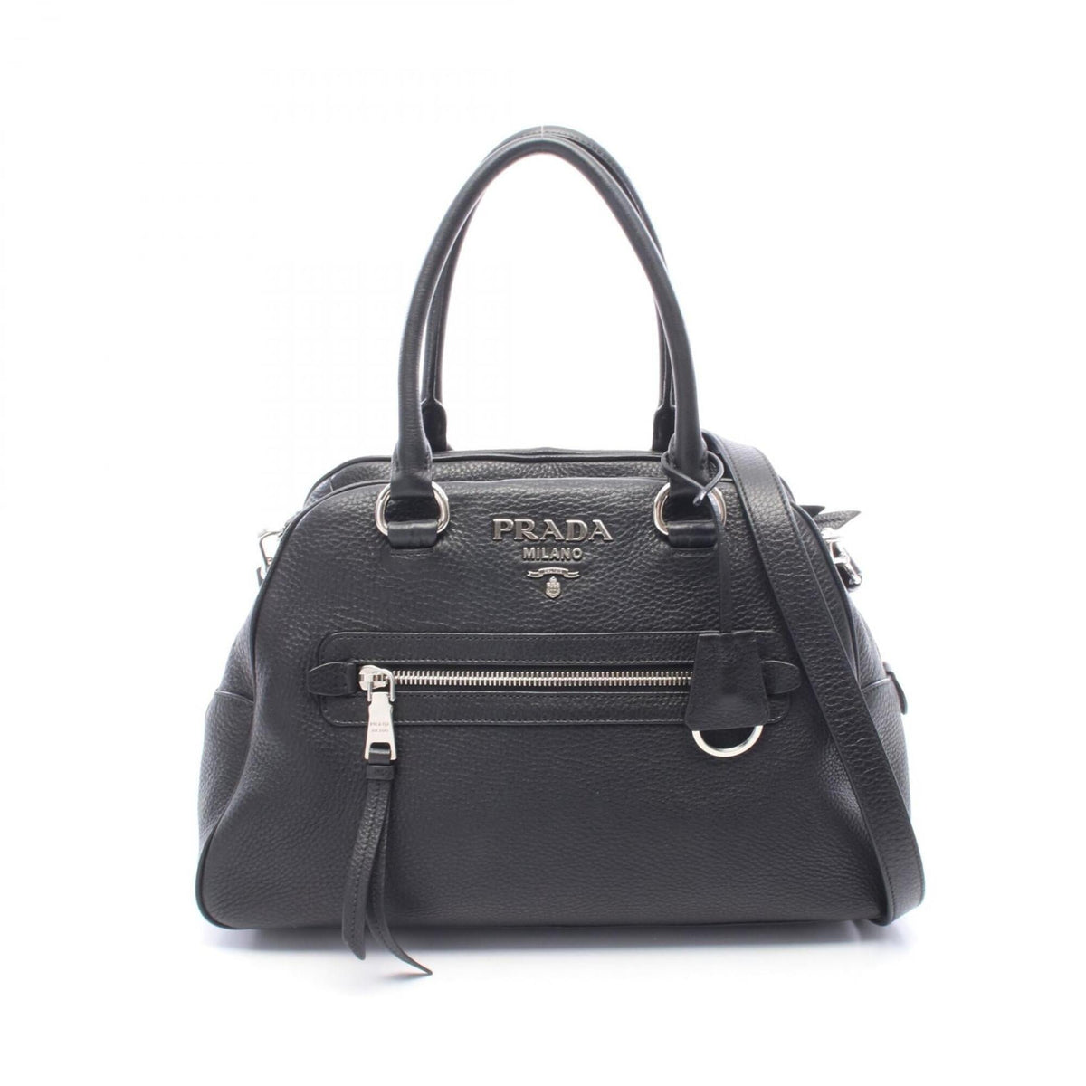 Prada Black Leather Handbag (Pre-Owned)