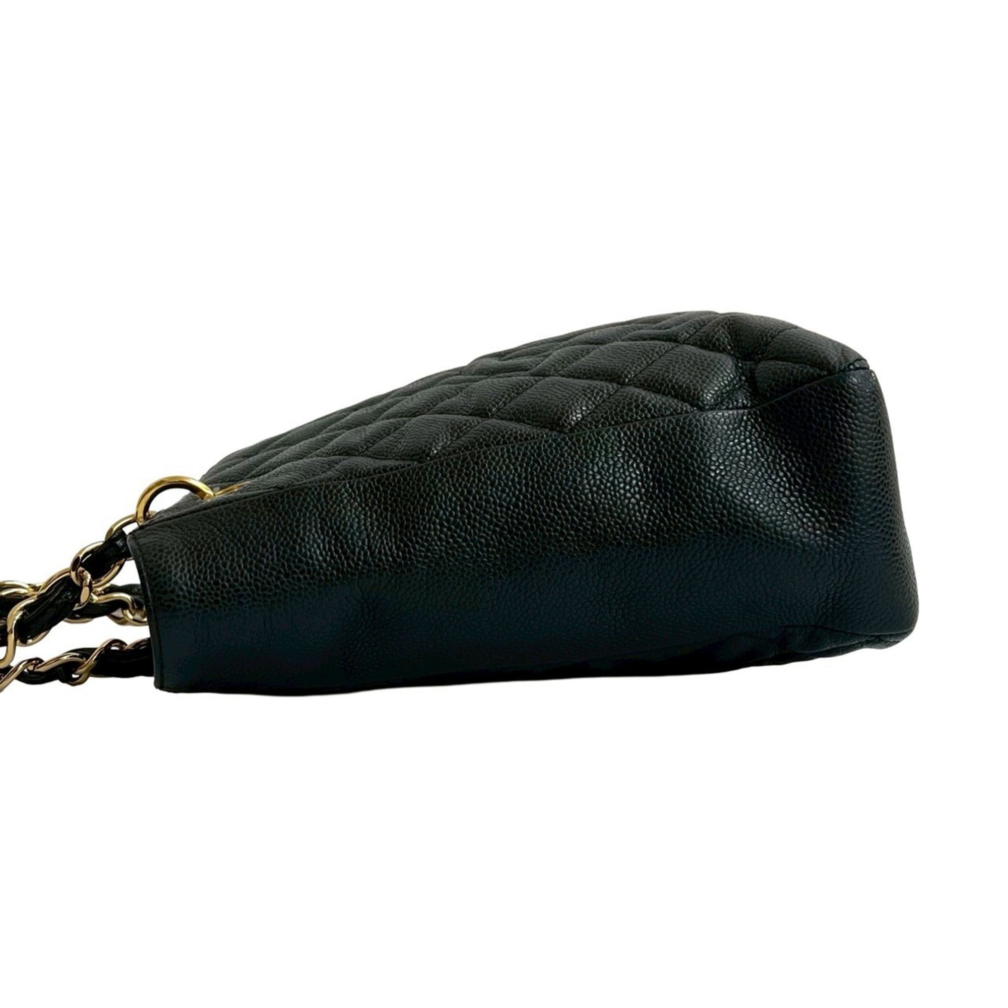 Chanel Black Grained Calfskin Handbag Tote Bag (Pre-Owned)