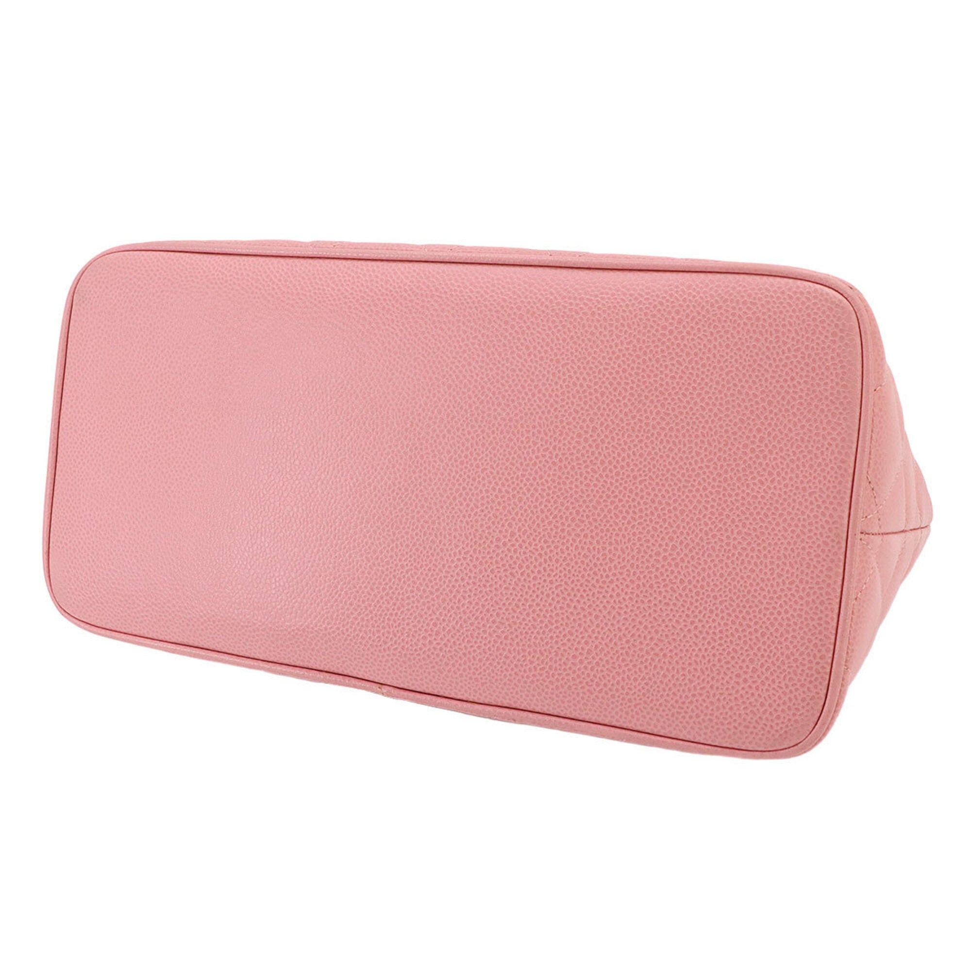 Chanel Pink Grained Calfskin Handbag Tote Bag (Pre-Owned)