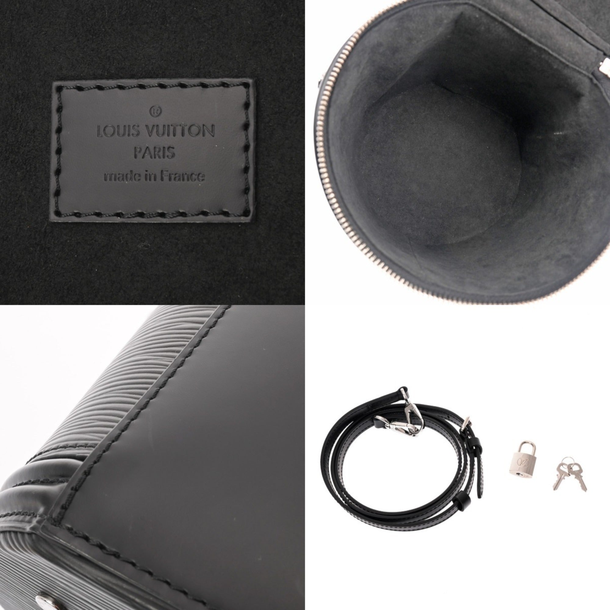 Louis Vuitton Noir Epi Leather Handbag (Pre-Owned)