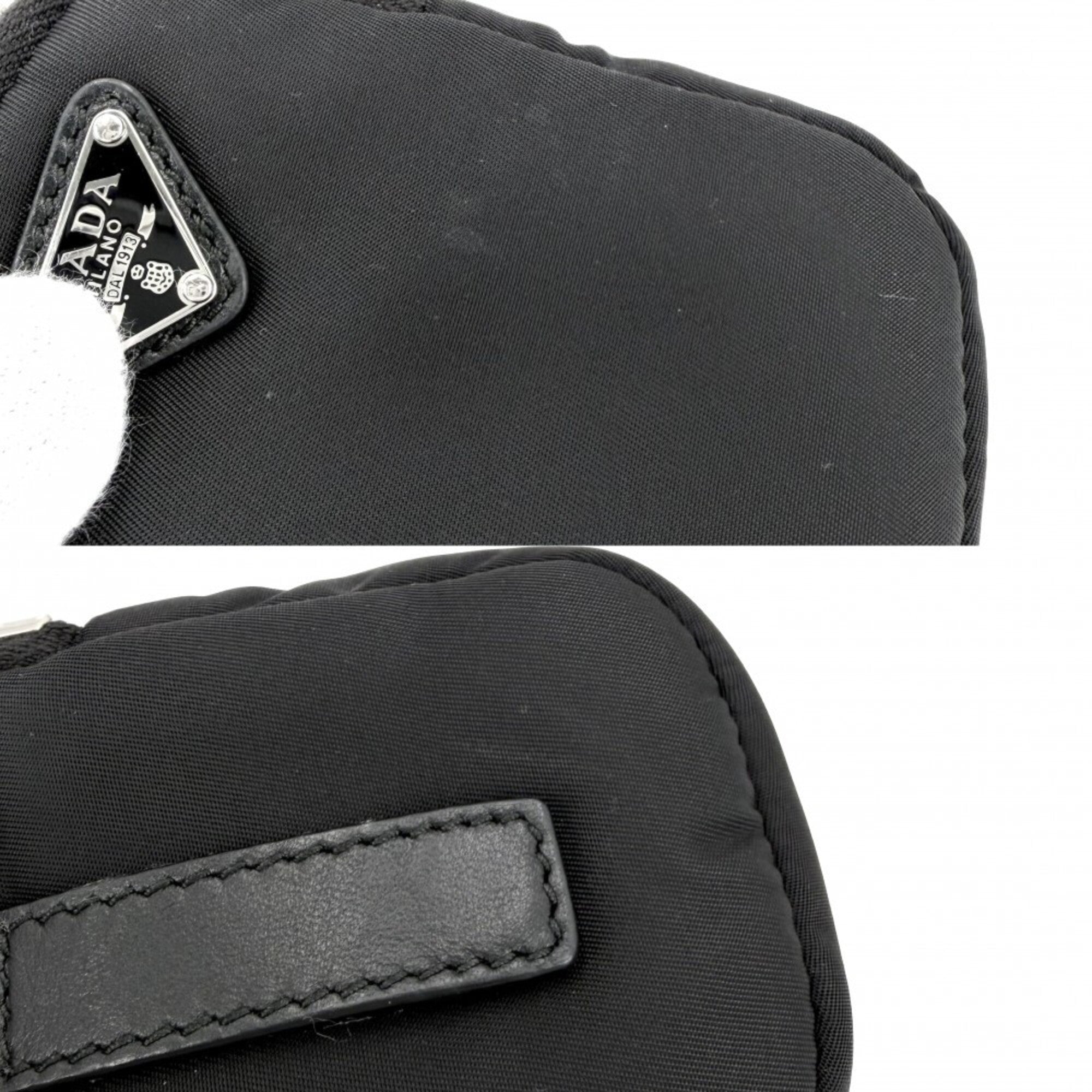 Prada Black Nylon Handbag Shoulder Bag Tote Bag (Pre-Owned)