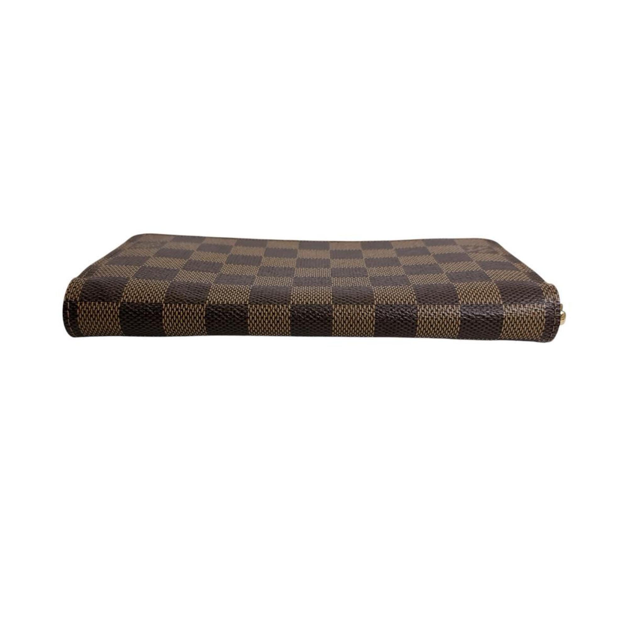 Louis Vuitton Brown Damier Canvas Ebene Or Damier Canvas Long Wallet (Bi-Fold) (Pre-Owned)